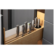 Hardware Resources "No Wiggle" Magnetic Knife Organizer Soft-close Pullout