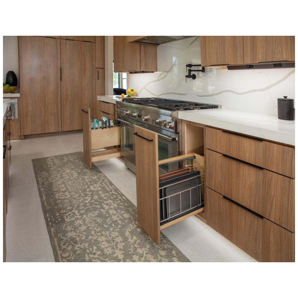 Hardware Resources "No Wiggle" Magnetic Knife Organizer Soft-close Pullout