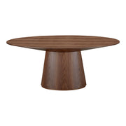 Moes Otago Oval Dining Table Walnut Brown KC-1007-03-0