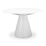 Moes Otago 47In Round Dining Table White KC-1028-18-0