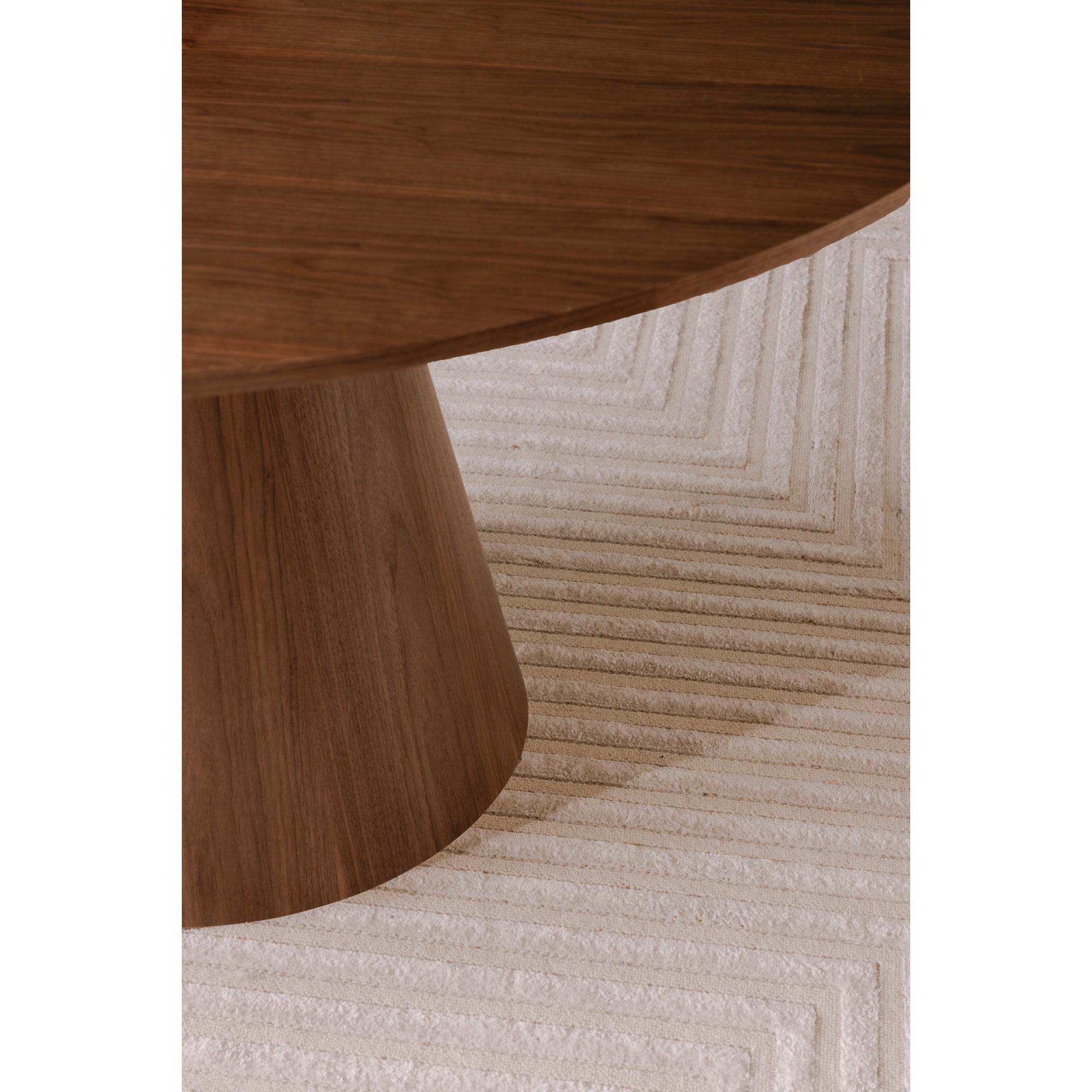 Moes Otago Round 54In Dining Table Walnut Brown KC-1029-03-0