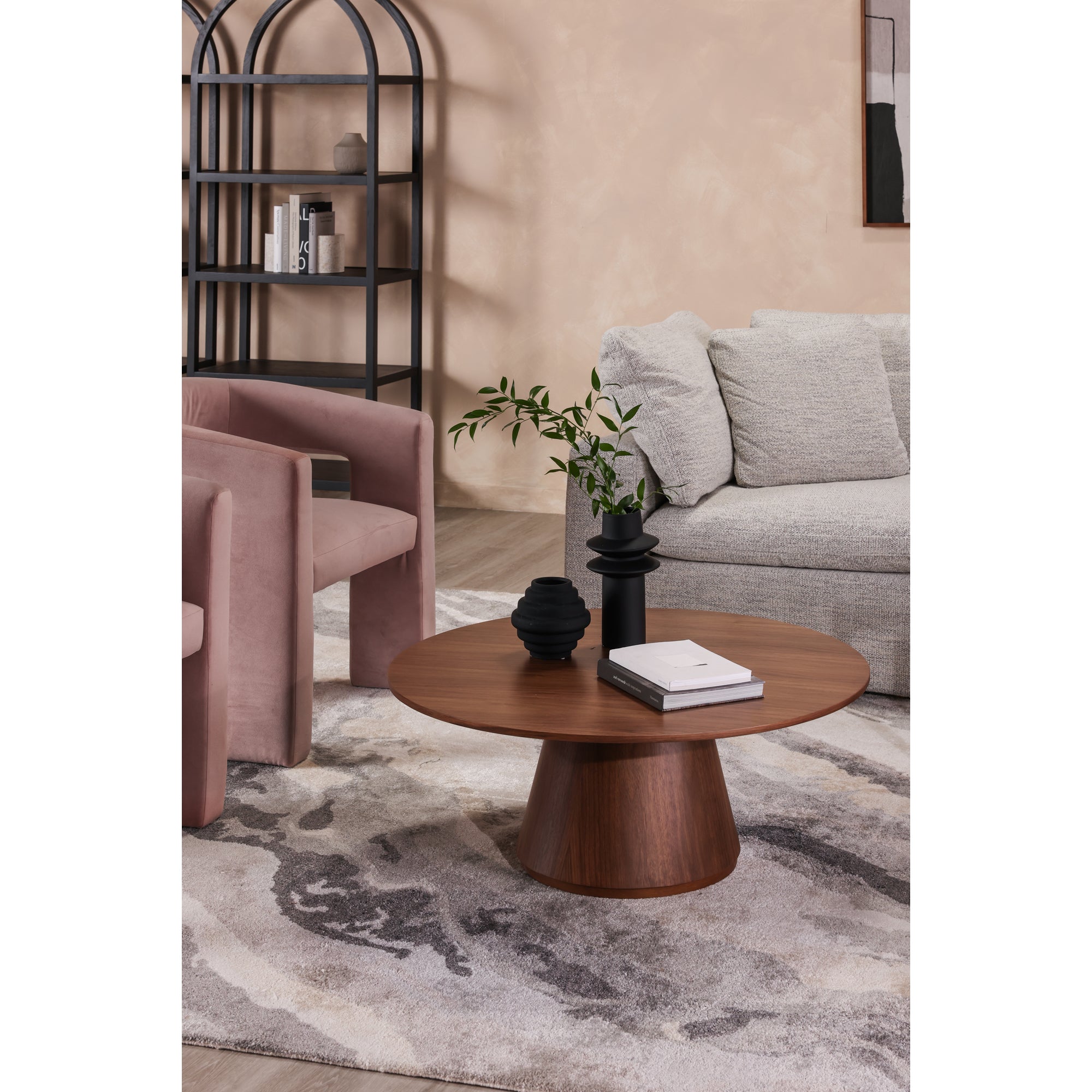 Moes Otago Coffee Table Walnut Brown KC-1030-03-0