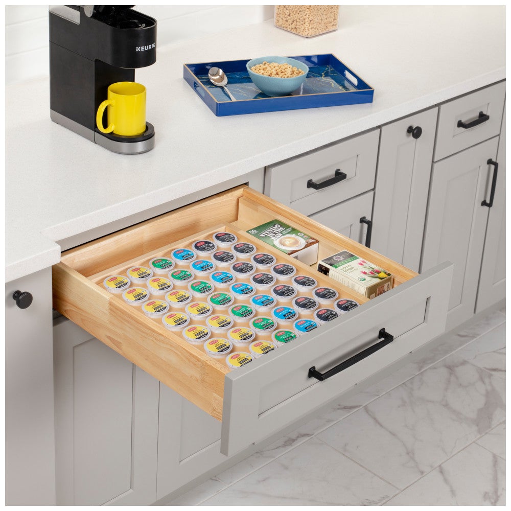 Hardware Resources Adjustable Drop-In Coffee Pod Drawer Insert