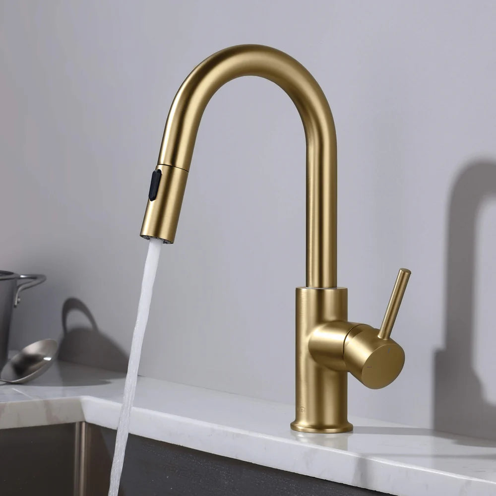 Halo Single Handle Pull Down Kitchen & Bar Sink Faucet