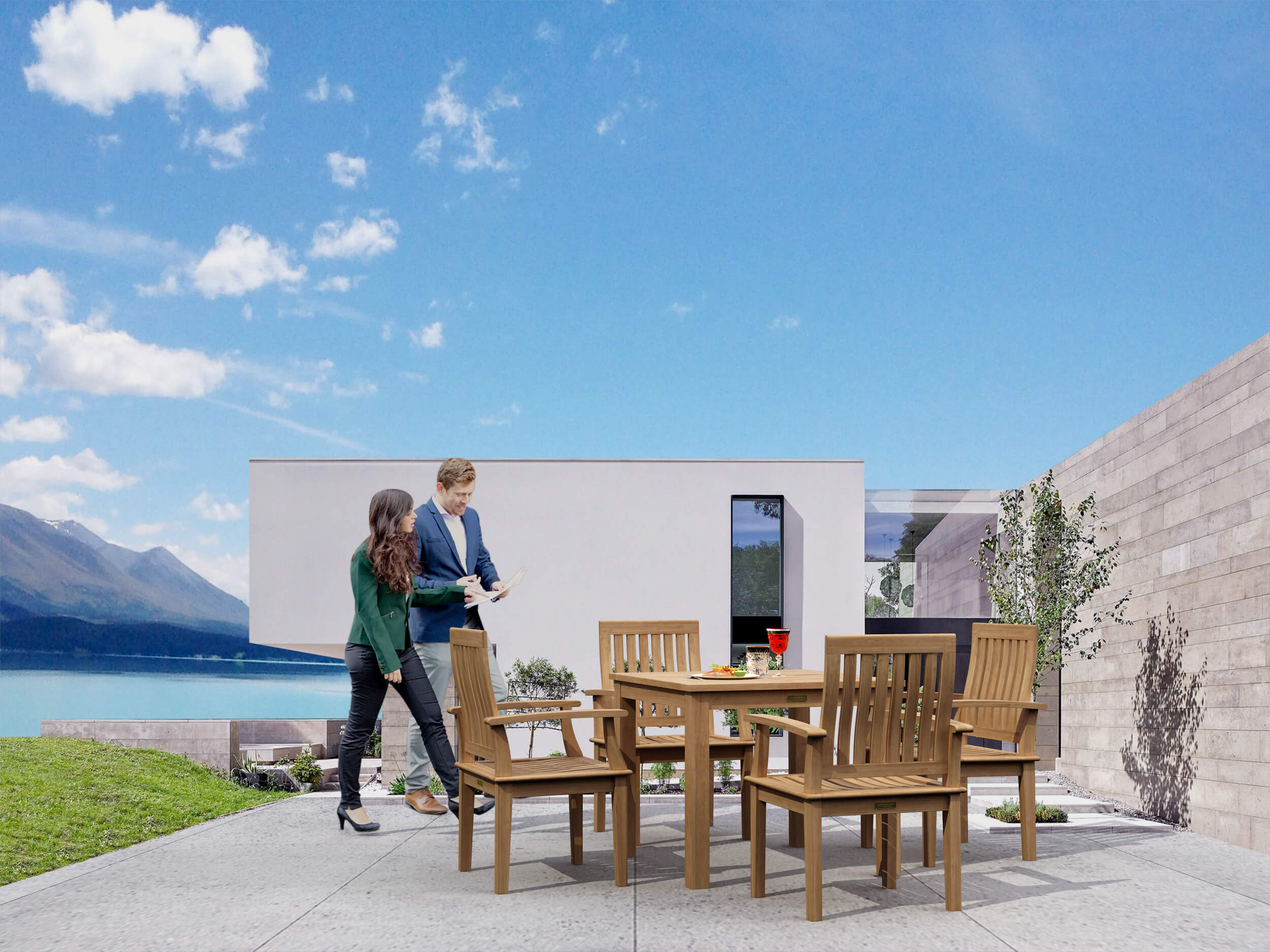 Set-117 Bistro Table Set
