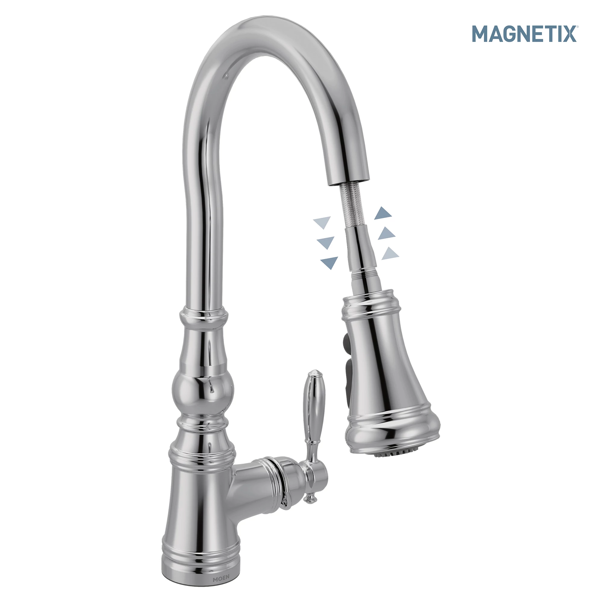 Moen S73094 Weymouth Pulldown Kitchen Faucet with Magnetix Docking
