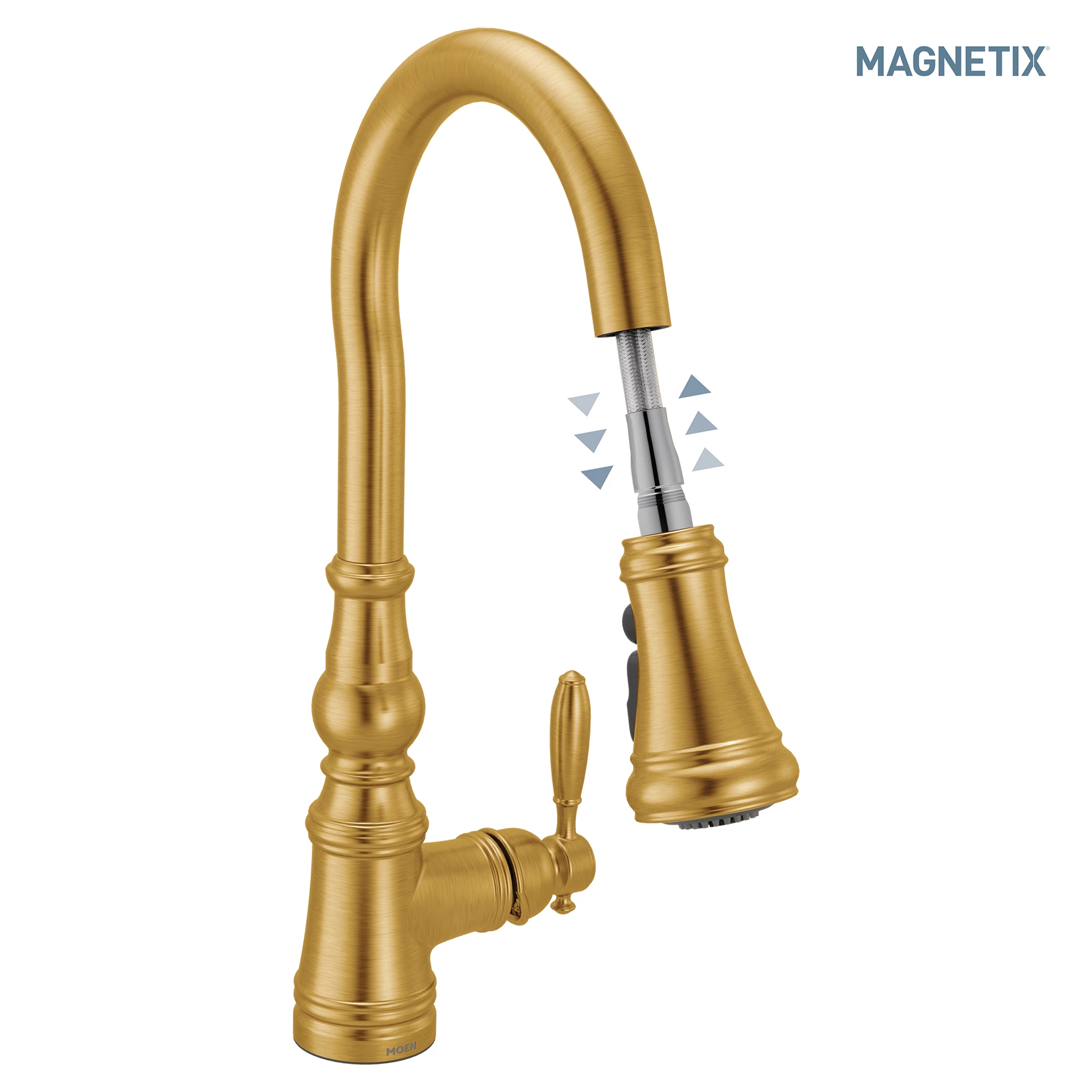 Moen S73094 Weymouth Pulldown Kitchen Faucet with Magnetix Docking