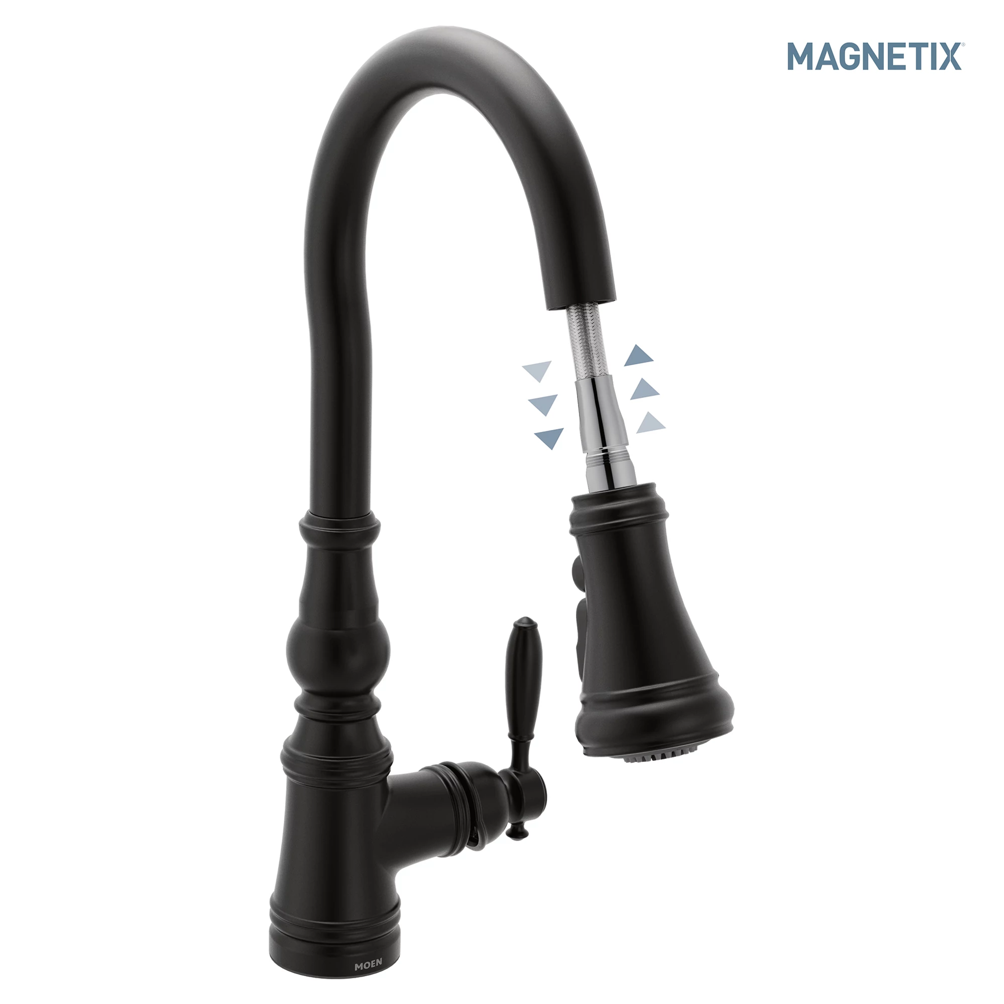 Moen S73094 Weymouth Pulldown Kitchen Faucet with Magnetix Docking