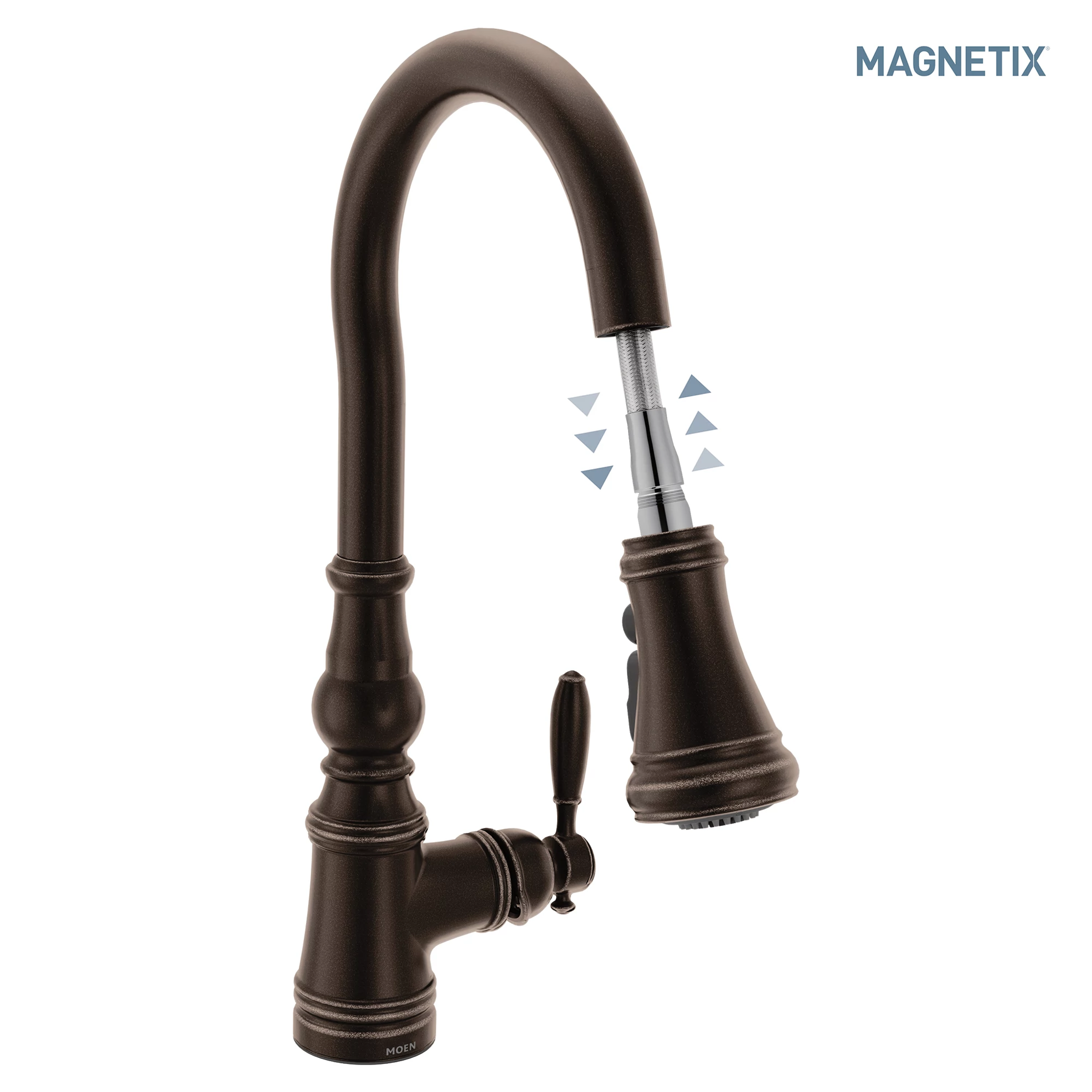 Moen S73094 Weymouth Pulldown Kitchen Faucet with Magnetix Docking