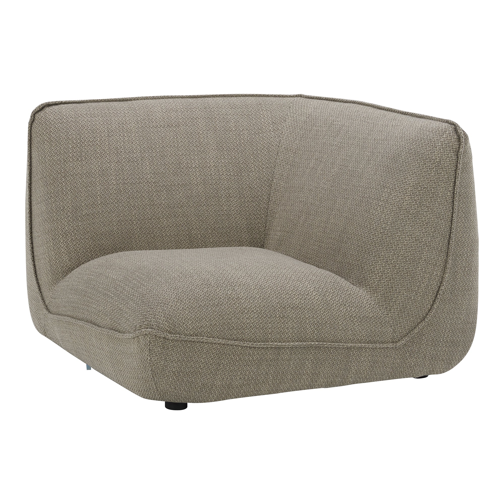 Moes Zeppelin Corner Chair Speckled Pumice KQ-1012-15