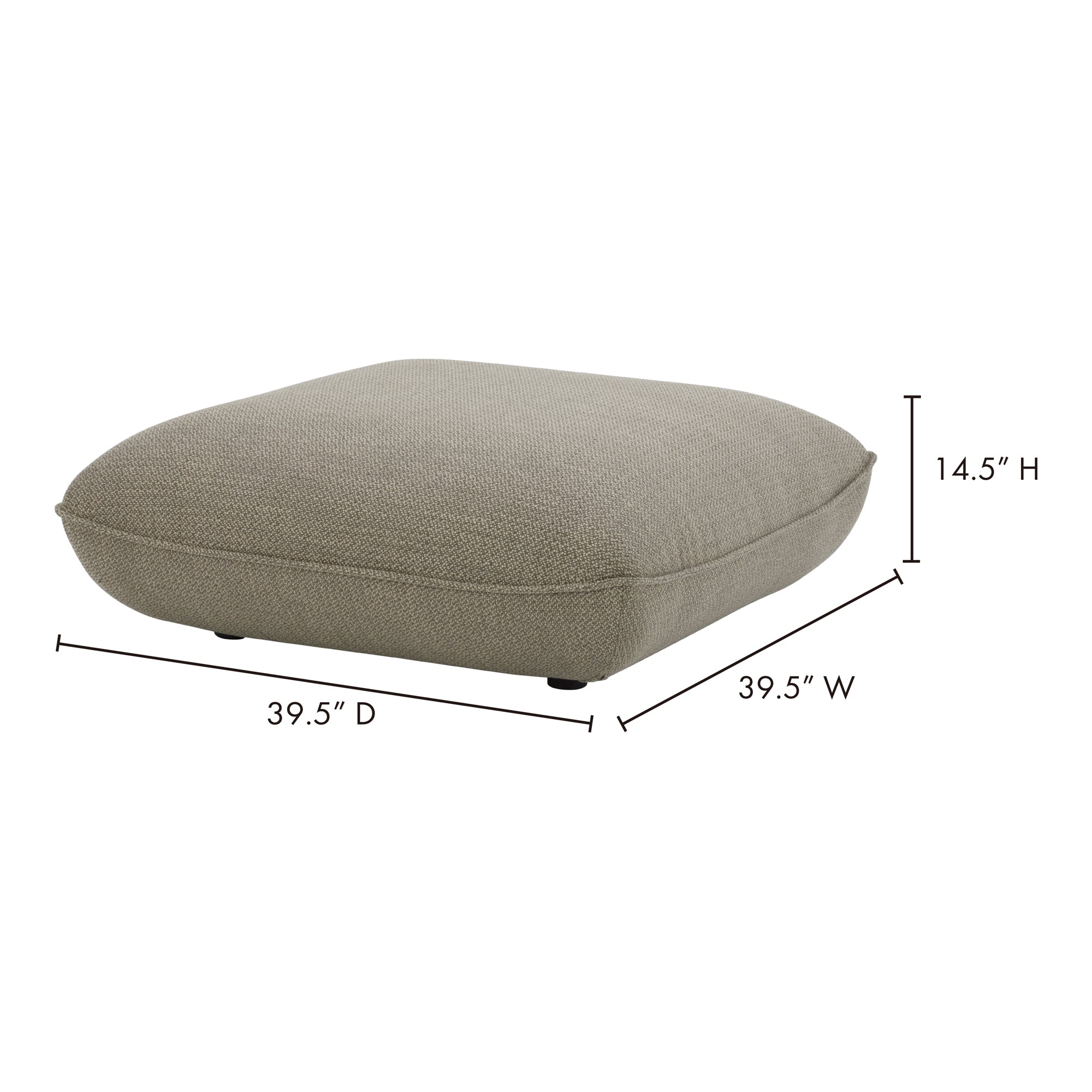 Moes Zeppelin Ottoman Speckled Pumie KQ-1014-15