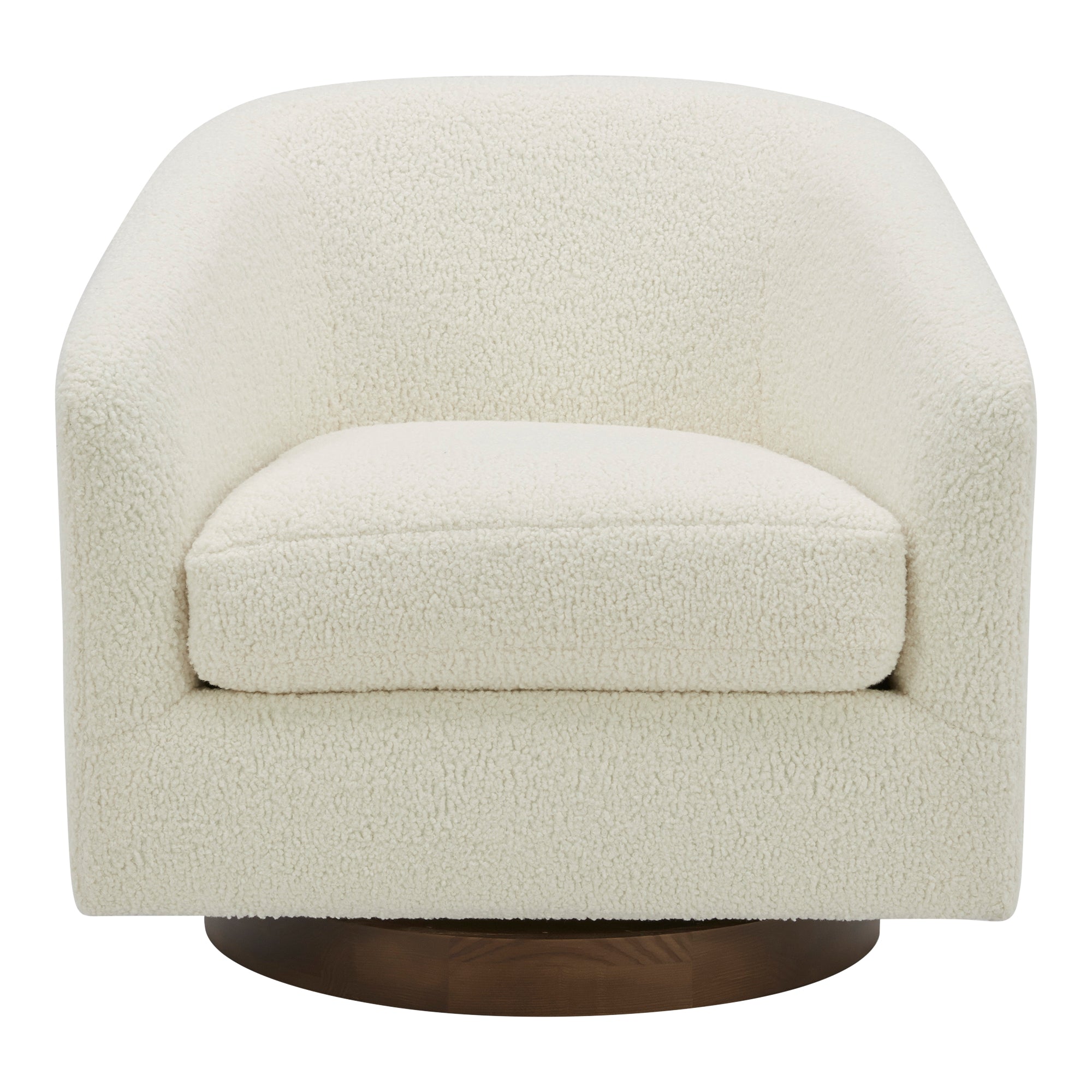 Moes Oscy Swivel Chair Faux Shearling White KQ-1015-24-USA