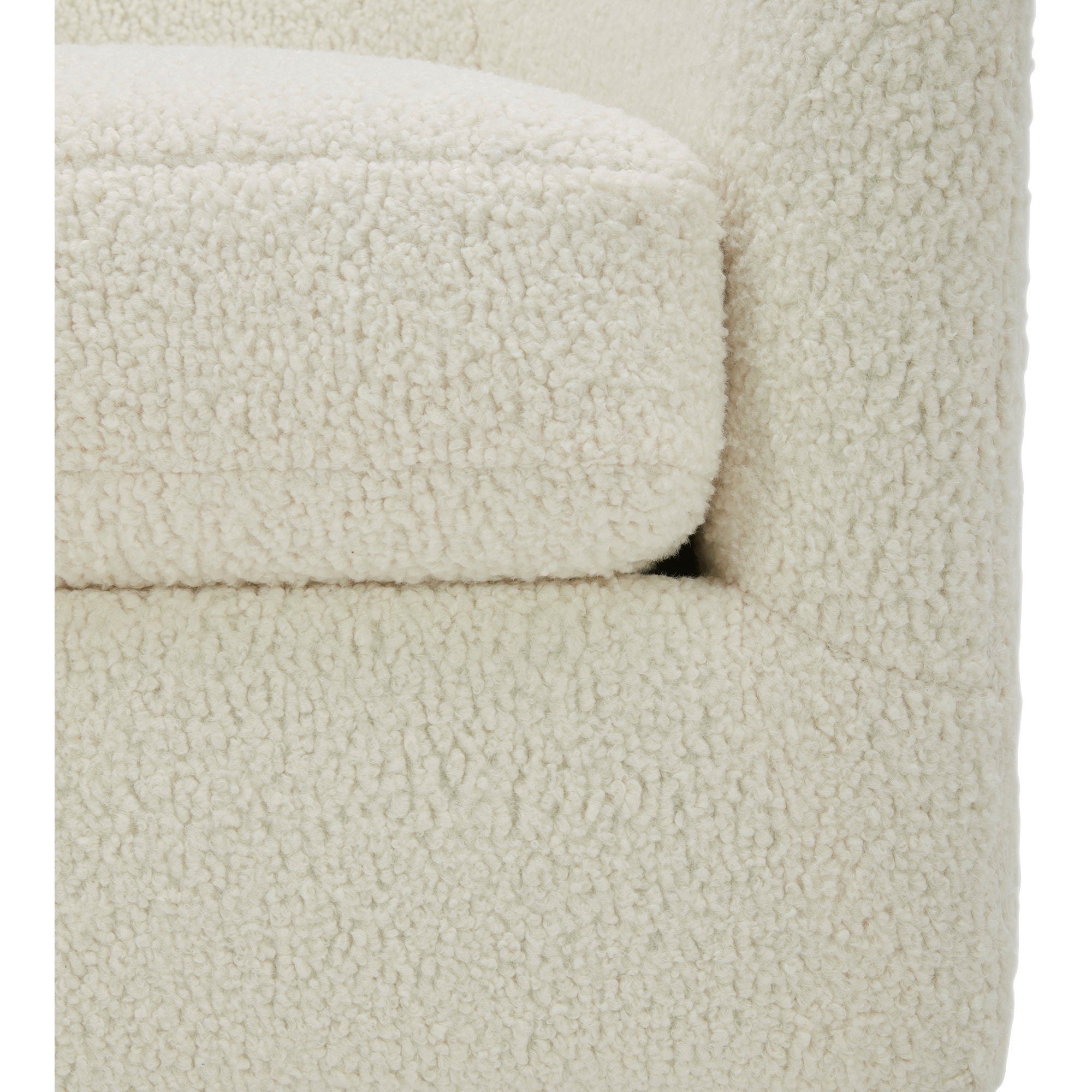 Moes Oscy Swivel Chair Faux Shearling White KQ-1015-24-USA