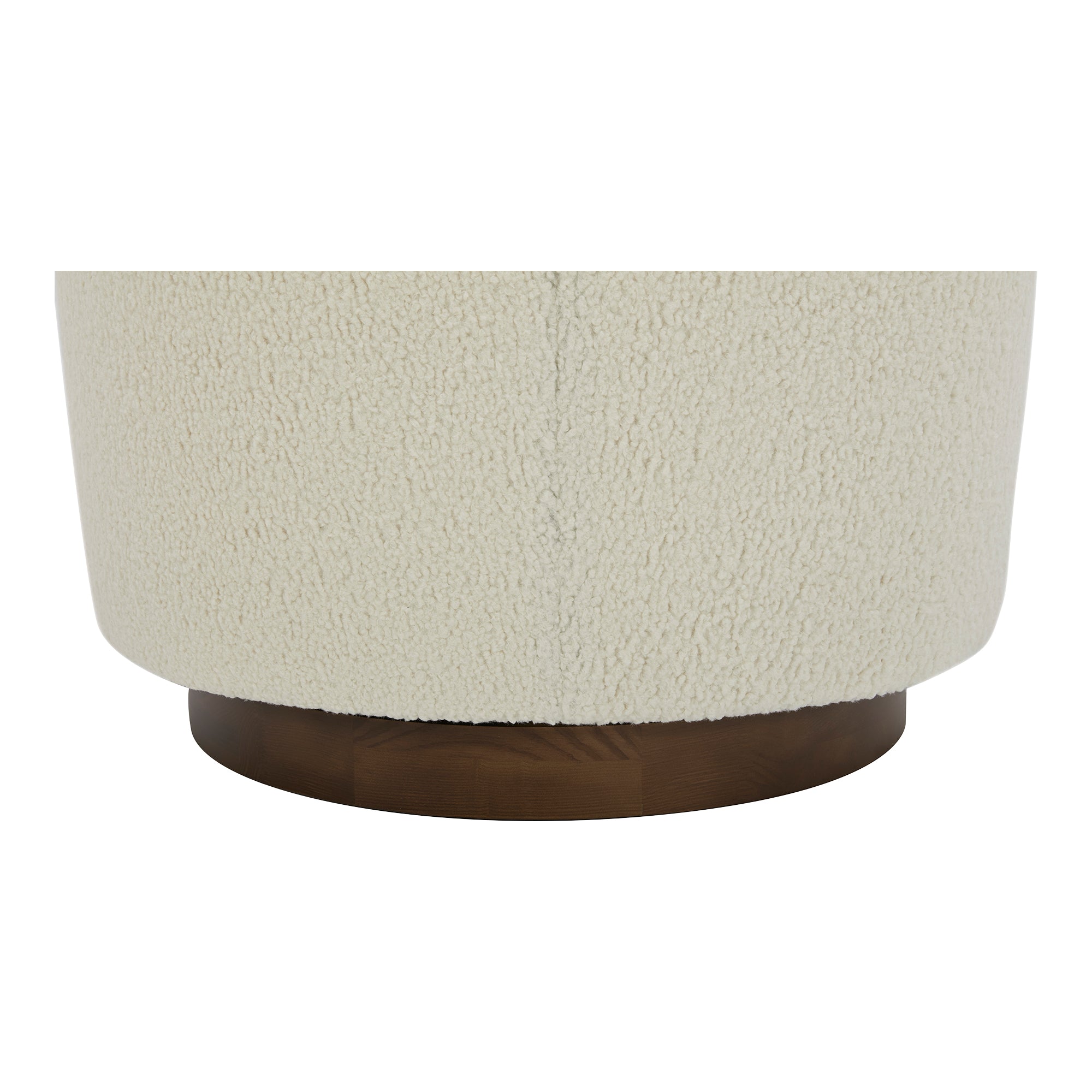 Moes Oscy Swivel Chair Faux Shearling White KQ-1015-24-USA