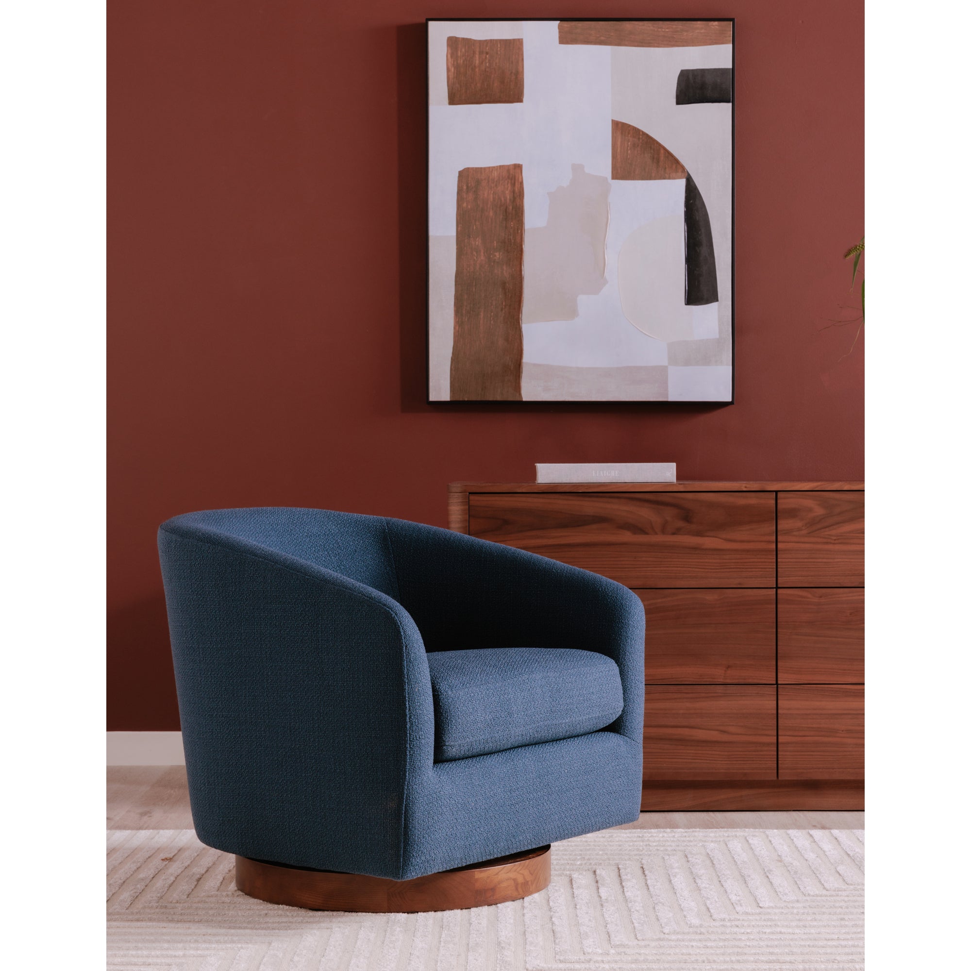 Moes Oscy Swivel Chair Dark Atlantic KQ-1015-26-USA