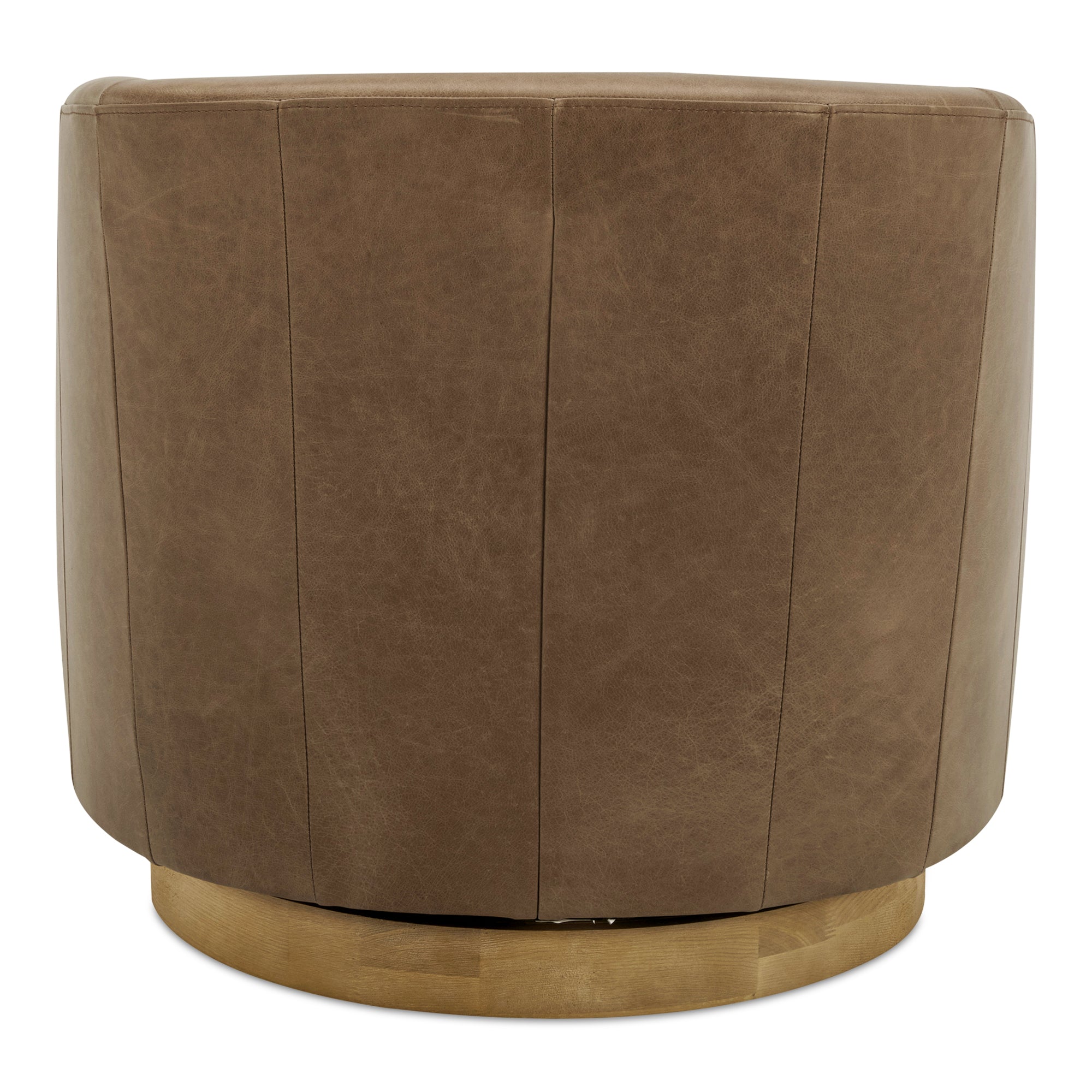 Moes Oscy Leather Swivel Chair Tan KQ-1015-40-USA