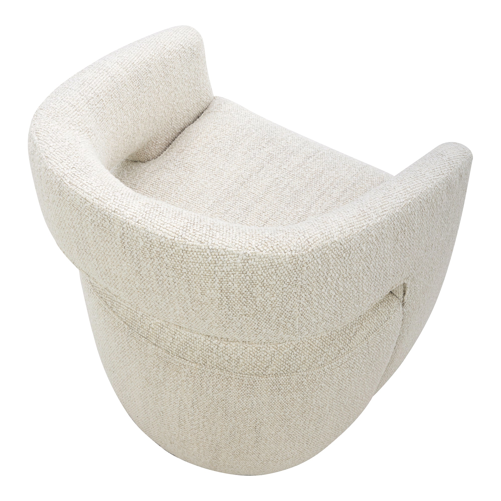 Moes Barrow Rolling Dining Chair White Mist KQ-1024-18-USA