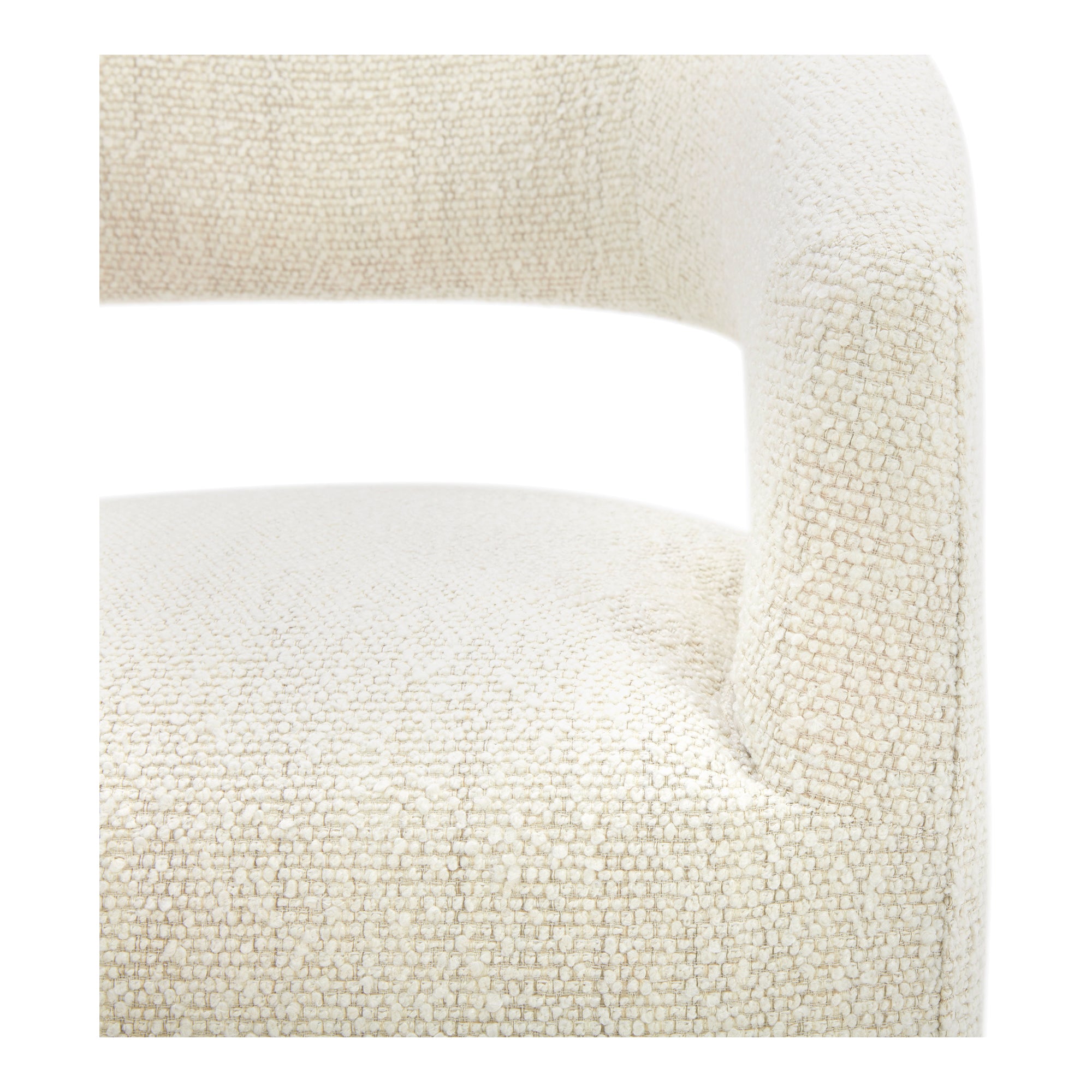 Moes Barrow Rolling Dining Chair White Mist KQ-1024-18-USA