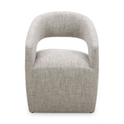 Moes Barrow Rolling Dining Chair Grey Storm KQ-1024-39-USA