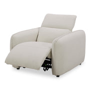 Moes Eli Power Recliner Chair Warm White KQ-1027-18-USA
