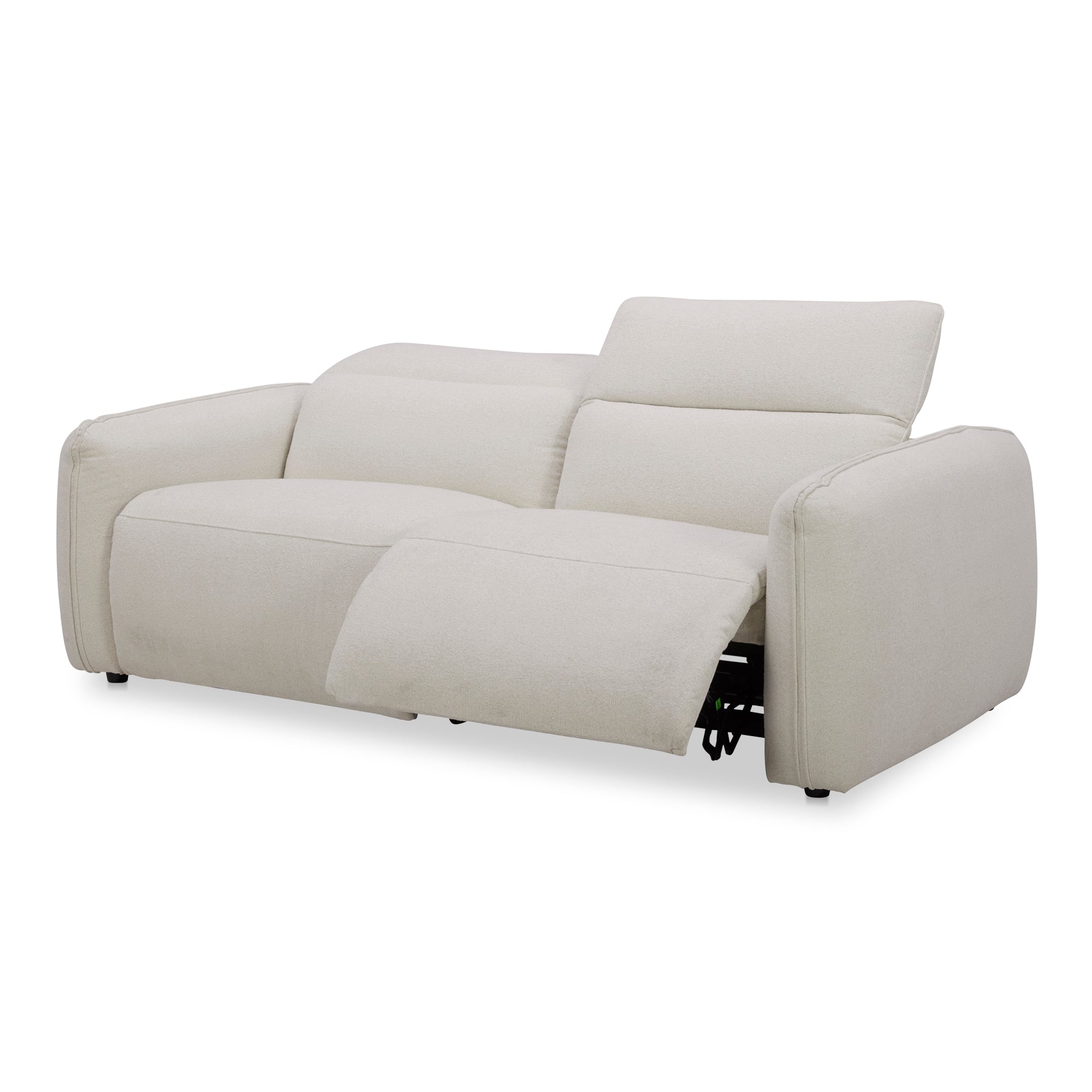 Moes Eli Power Recliner Sofa Warm White KQ-1028-18-USA