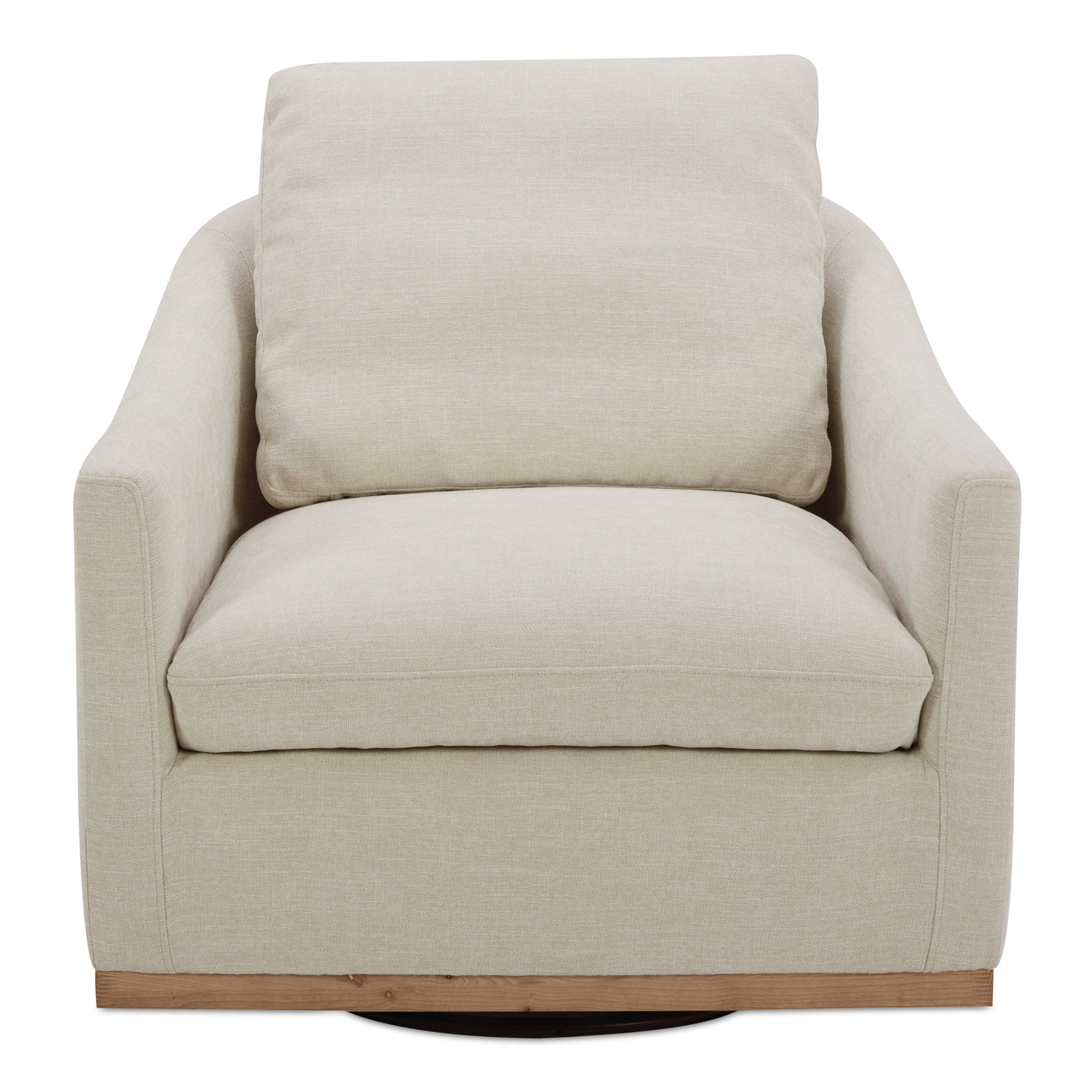 Moes Linden Swivel Chair Soft Beige KQ-1029-34-USA