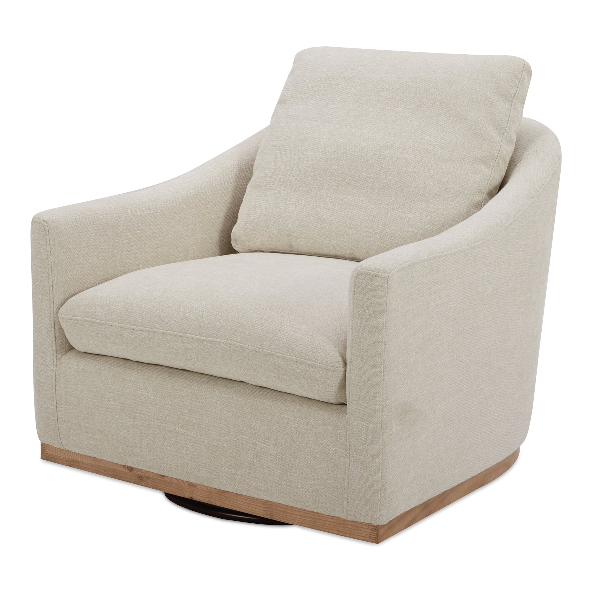 Moes Linden Swivel Chair Soft Beige KQ-1029-34-USA