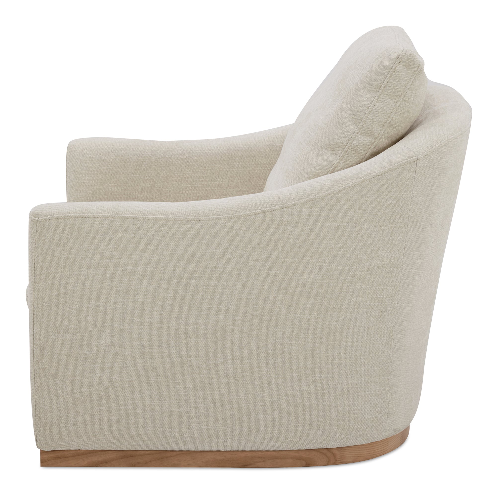 Moes Linden Swivel Chair Soft Beige KQ-1029-34-USA