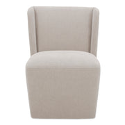 Moes Cormac Rolling Dining Chair Warm Sand KQ-1035-39-USA