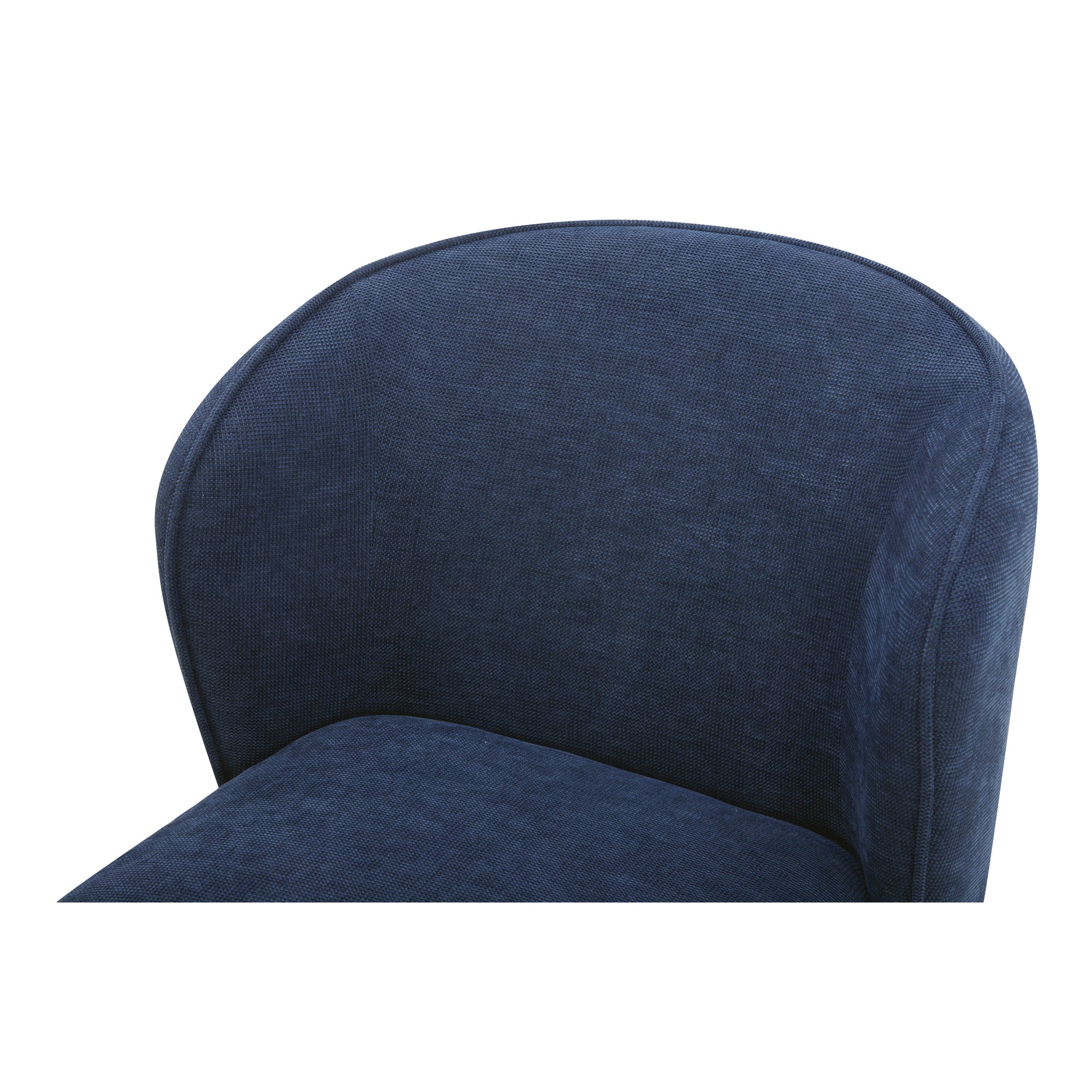 Moes Larson Rolling Dining Chair Navy Blue KQ-1036-19-USA