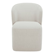 Moes Larson Rolling Dining Chair Heather Grey KQ-1036-29-USA