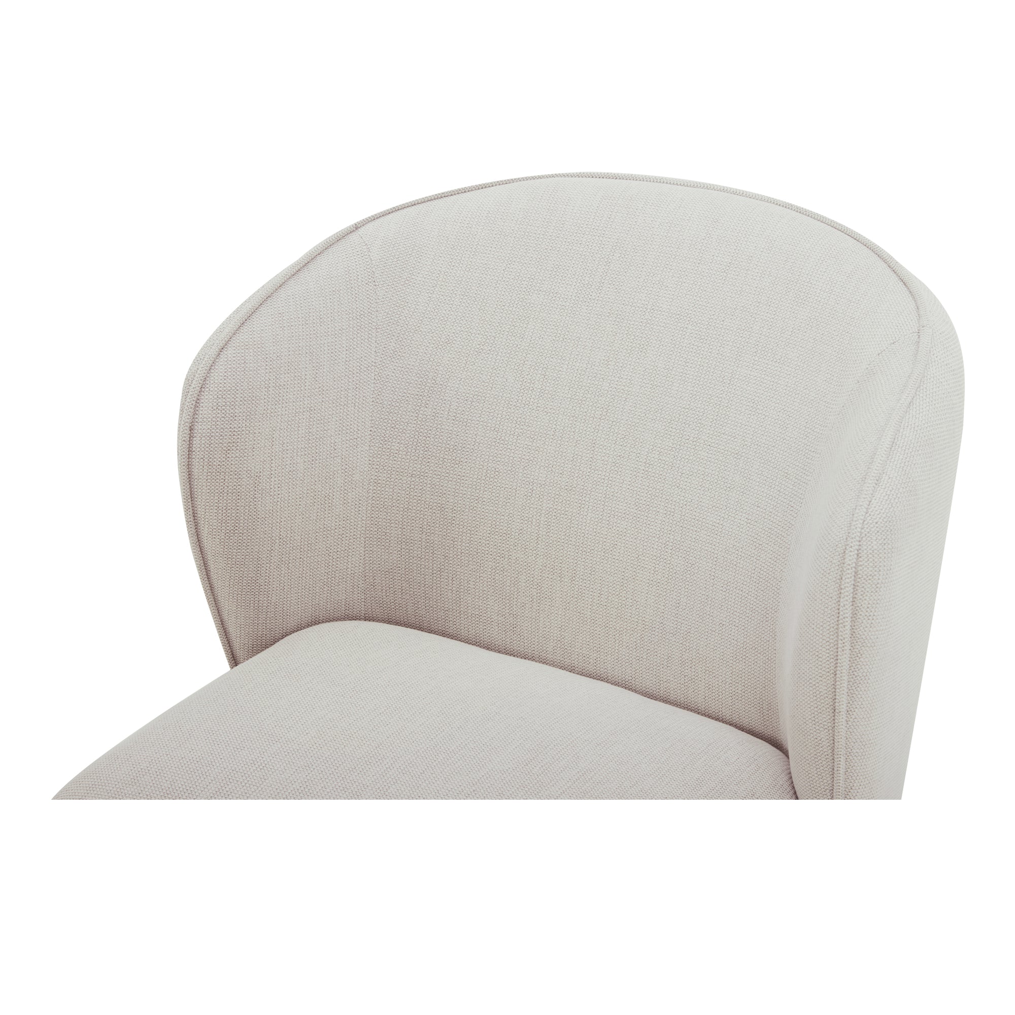Moes Larson Rolling Dining Chair Heather Grey KQ-1036-29-USA