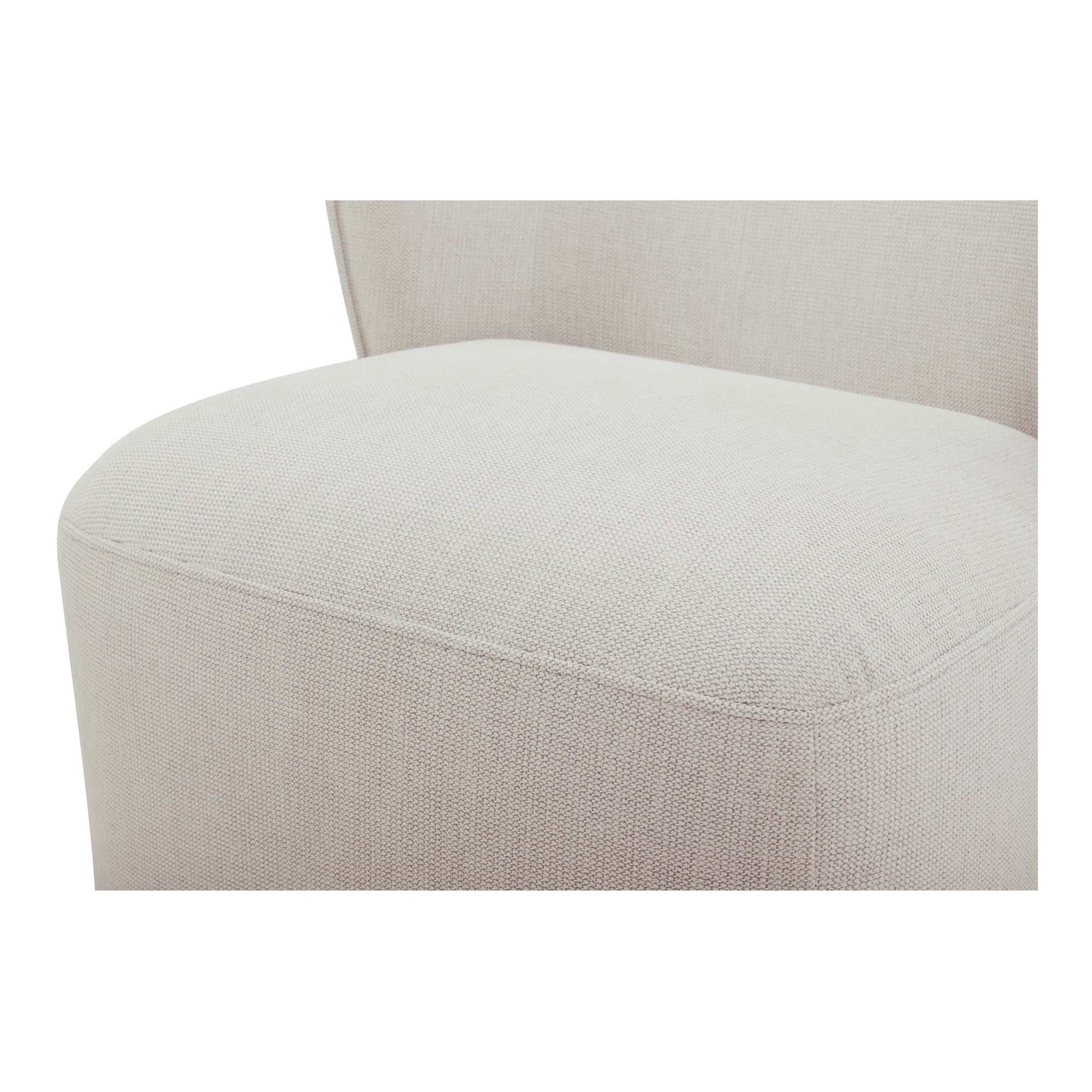 Moes Larson Rolling Dining Chair Heather Grey KQ-1036-29-USA