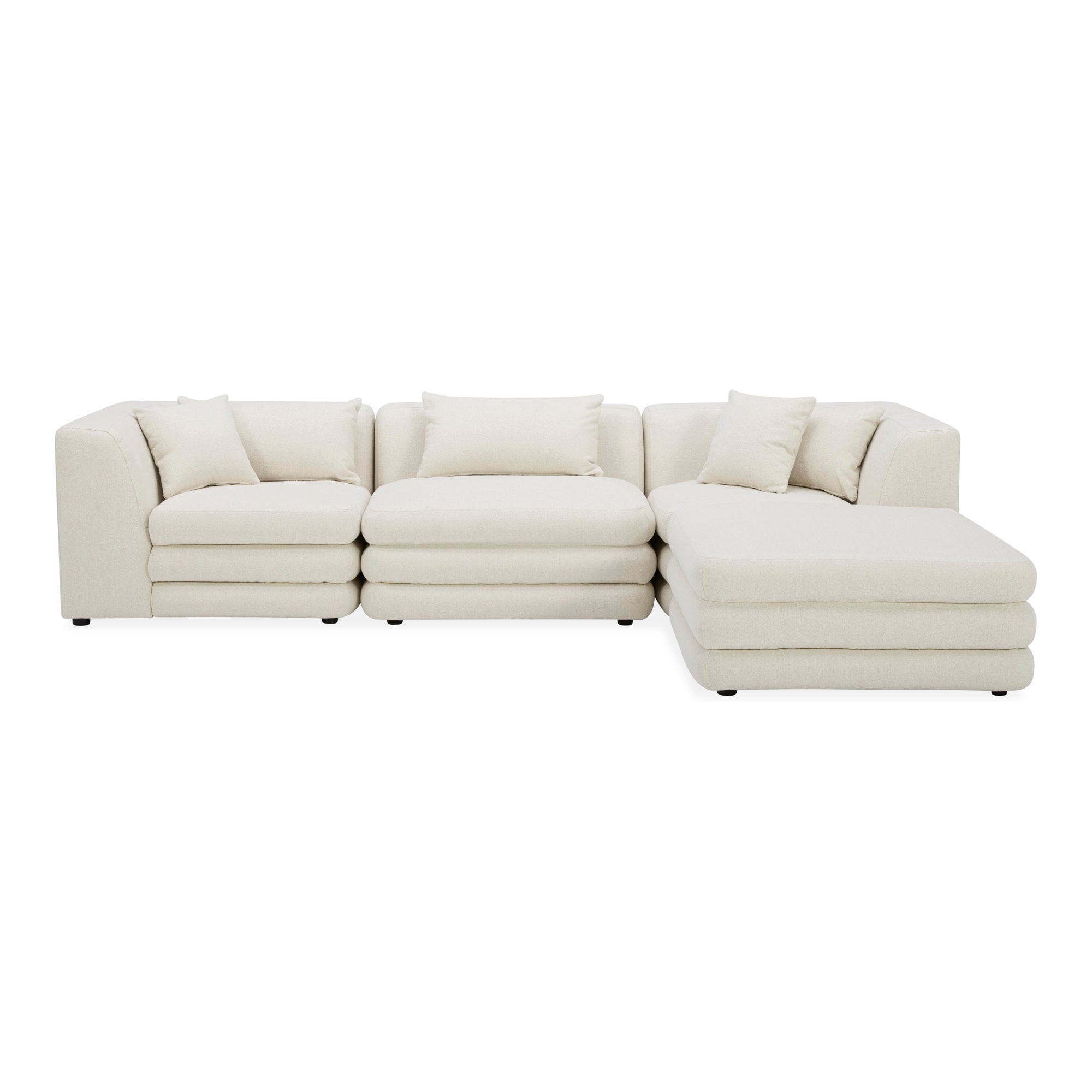 Moes Lowtide Lounge Modular Sectional Warm White KQ-1037-18