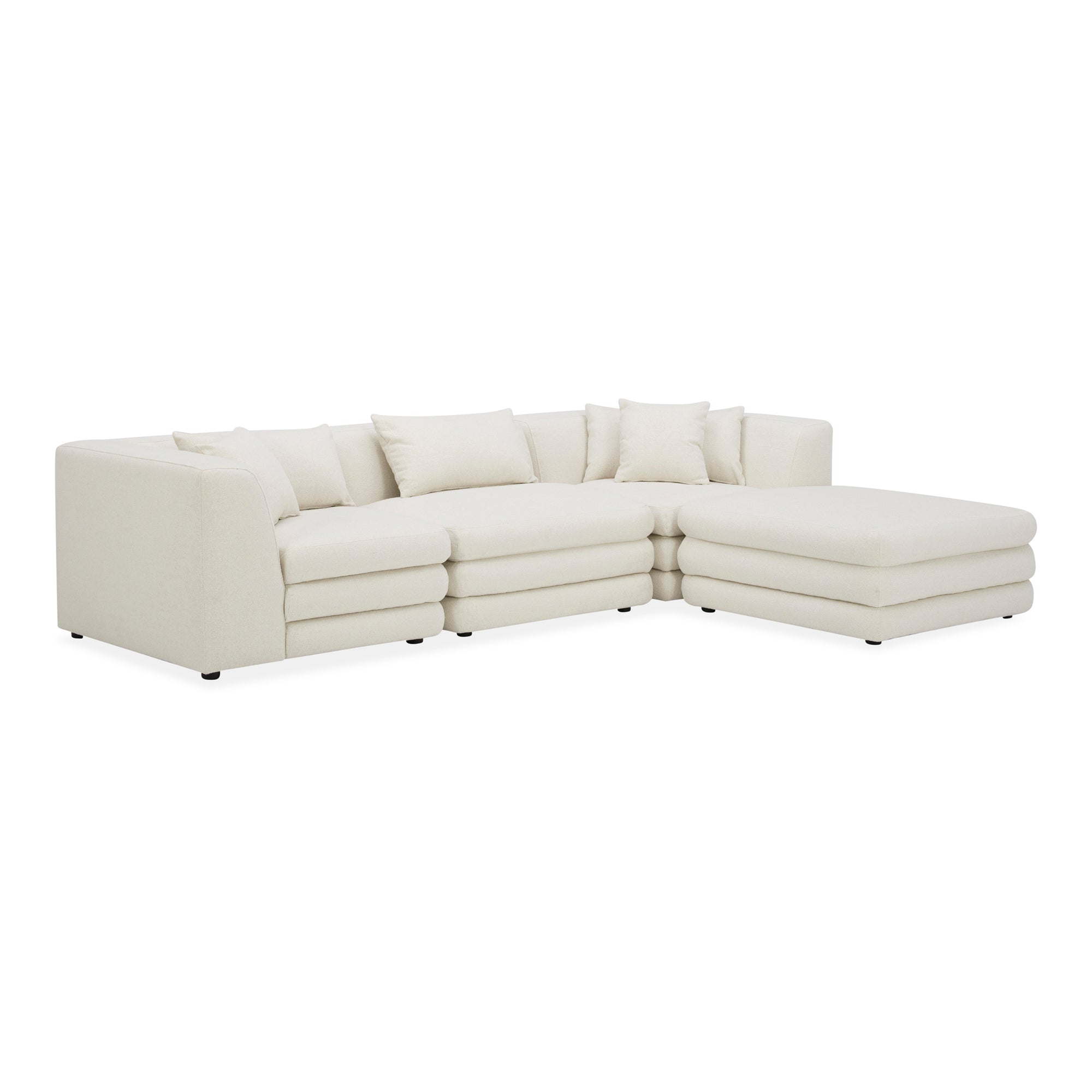 Moes Lowtide Lounge Modular Sectional Warm White KQ-1037-18