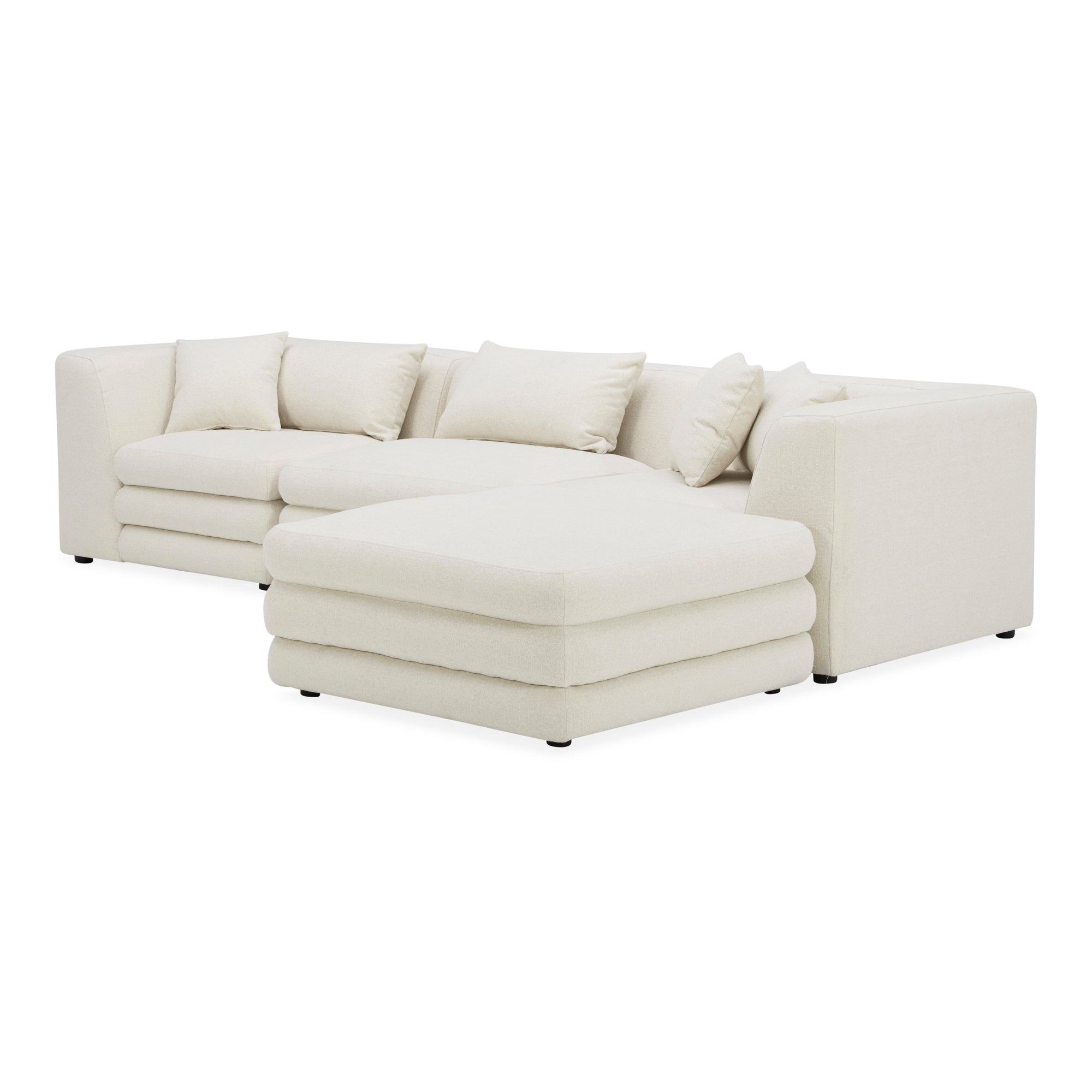 Moes Lowtide Lounge Modular Sectional Warm White KQ-1037-18