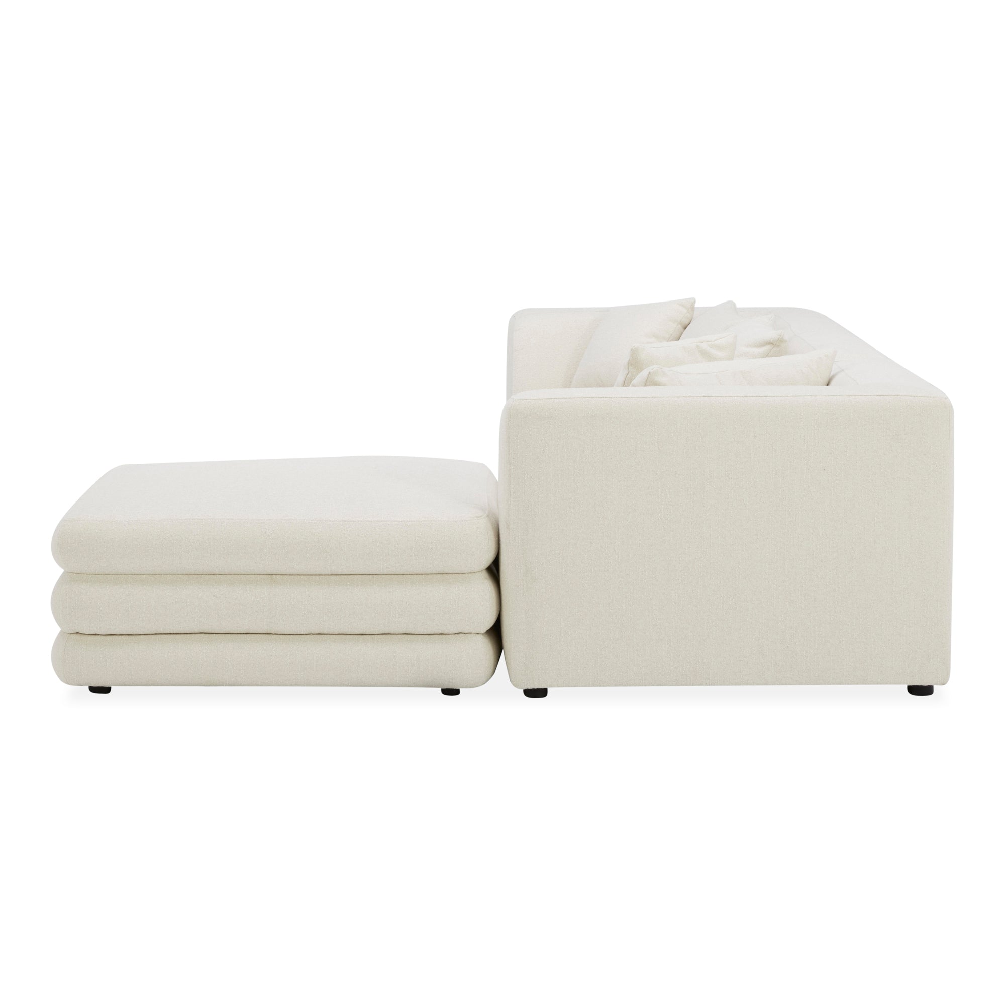 Moes Lowtide Lounge Modular Sectional Warm White KQ-1037-18