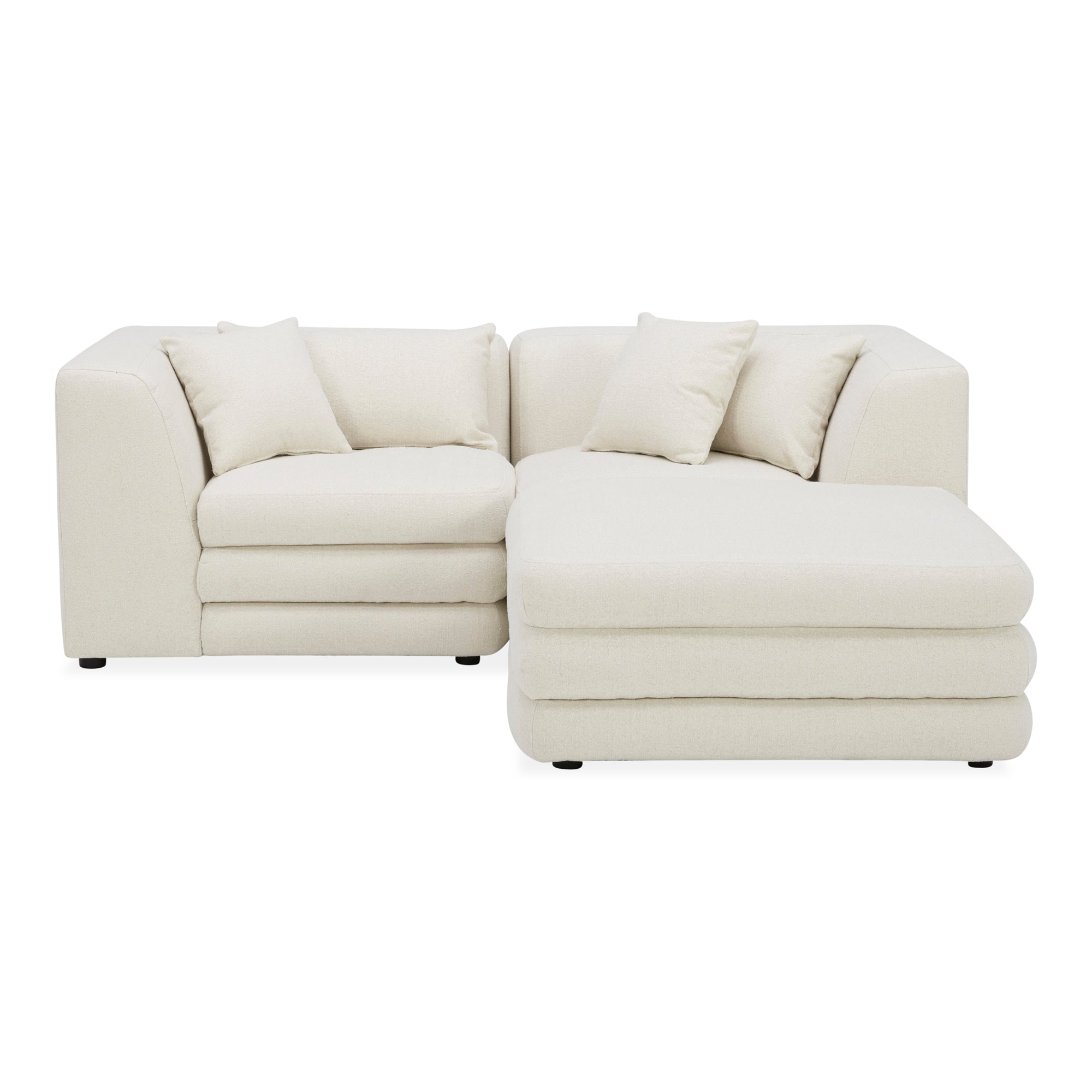Moes Lowtide Nook Modular Sectional Warm White KQ-1038-18
