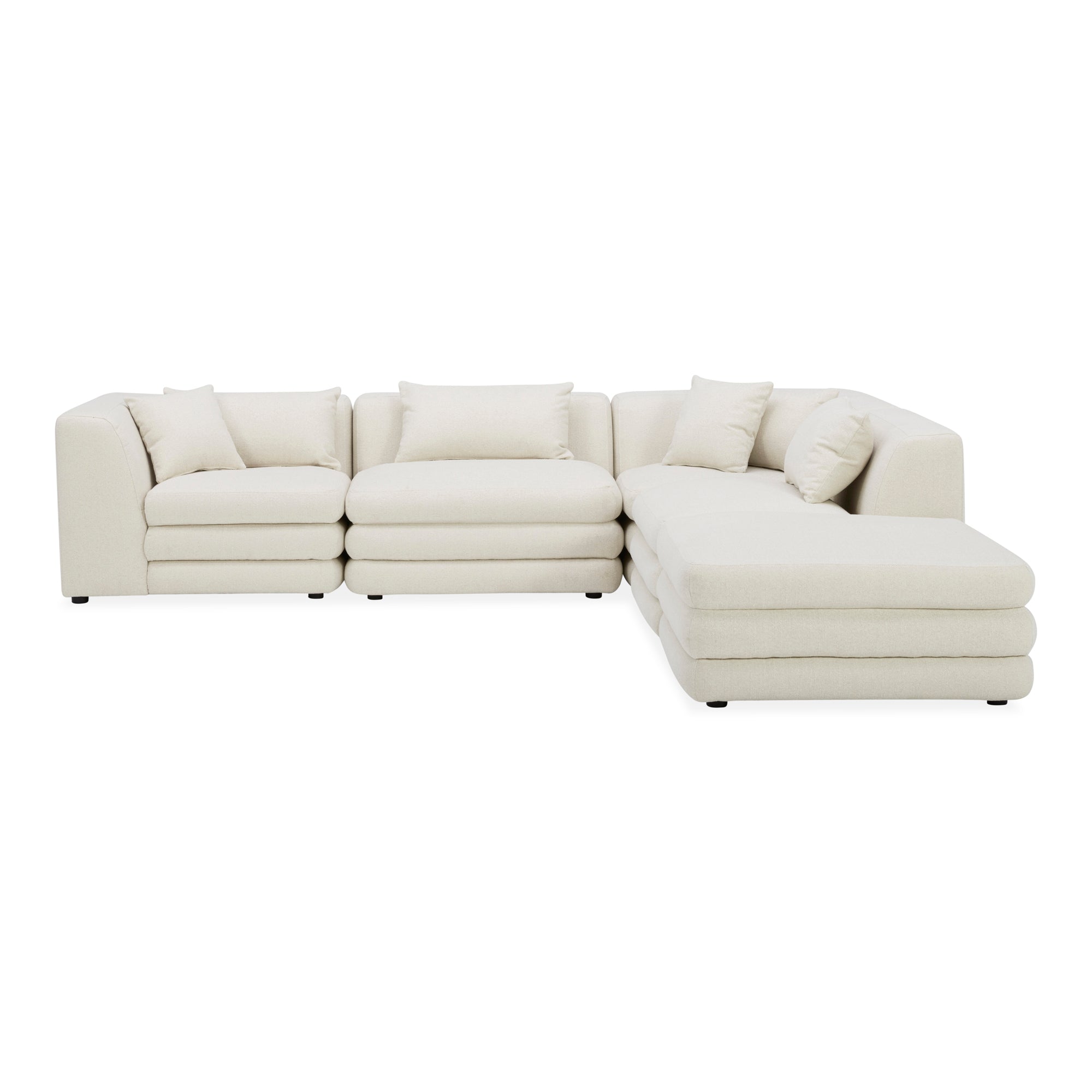 Moes Lowtide Dream Modular Sectional Warm White KQ-1040-18