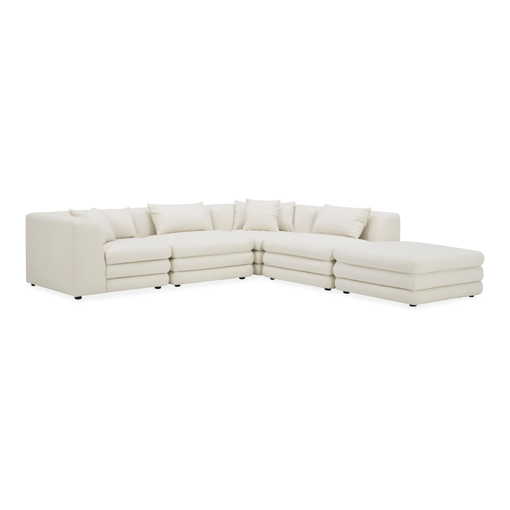 Moes Lowtide Dream Modular Sectional Warm White KQ-1040-18