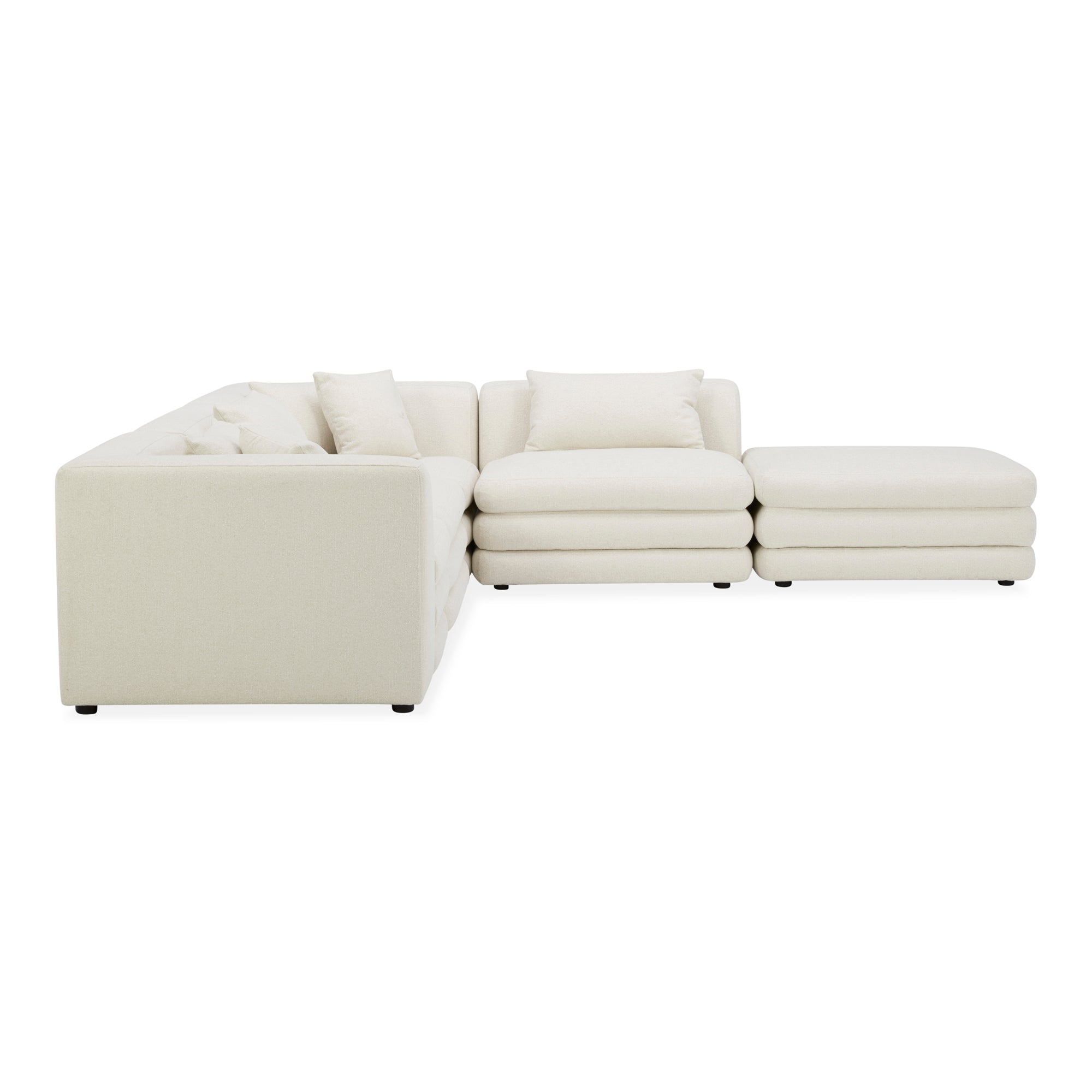 Moes Lowtide Dream Modular Sectional Warm White KQ-1040-18