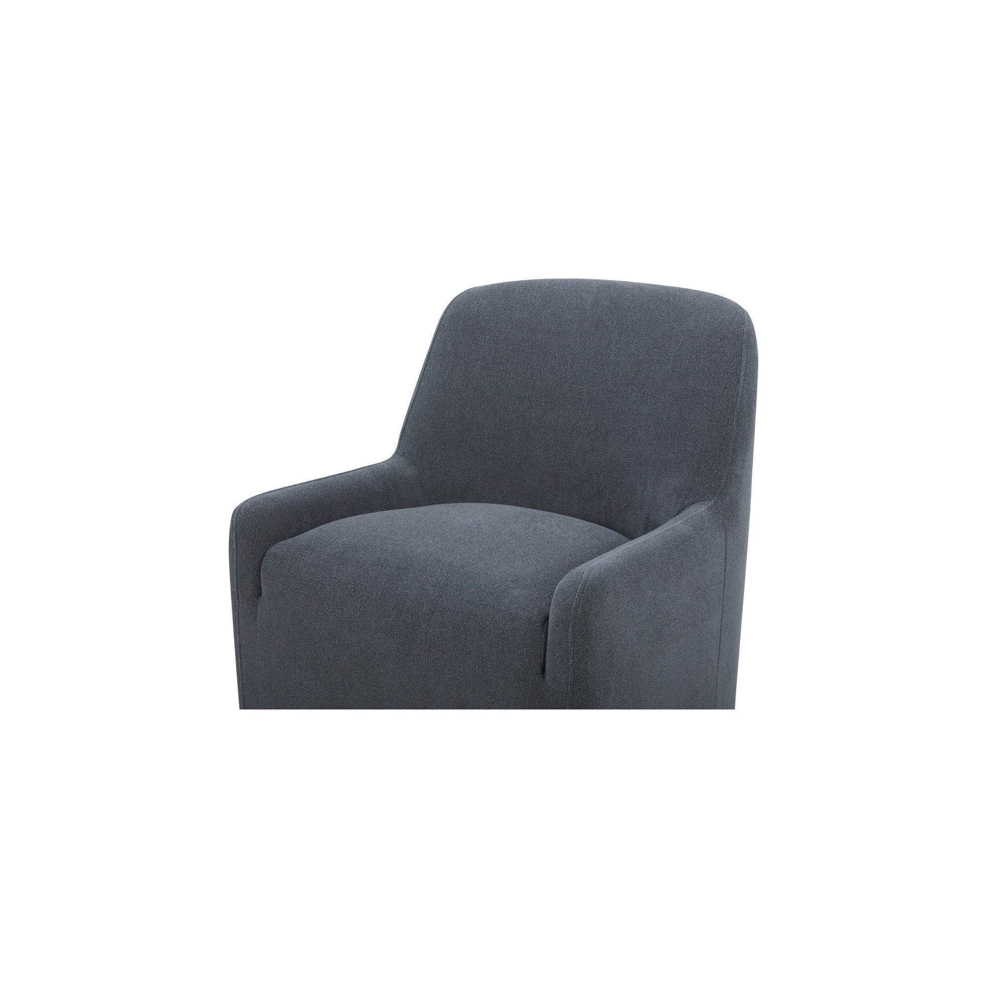 Moes Maisie Rolling Dining Chair Slate Blue KQ-1045-26-USA