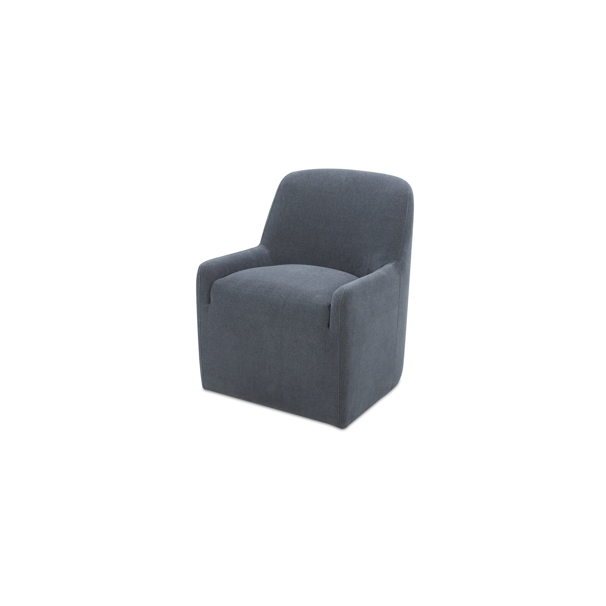 Moes Maisie Rolling Dining Chair Slate Blue KQ-1045-26-USA