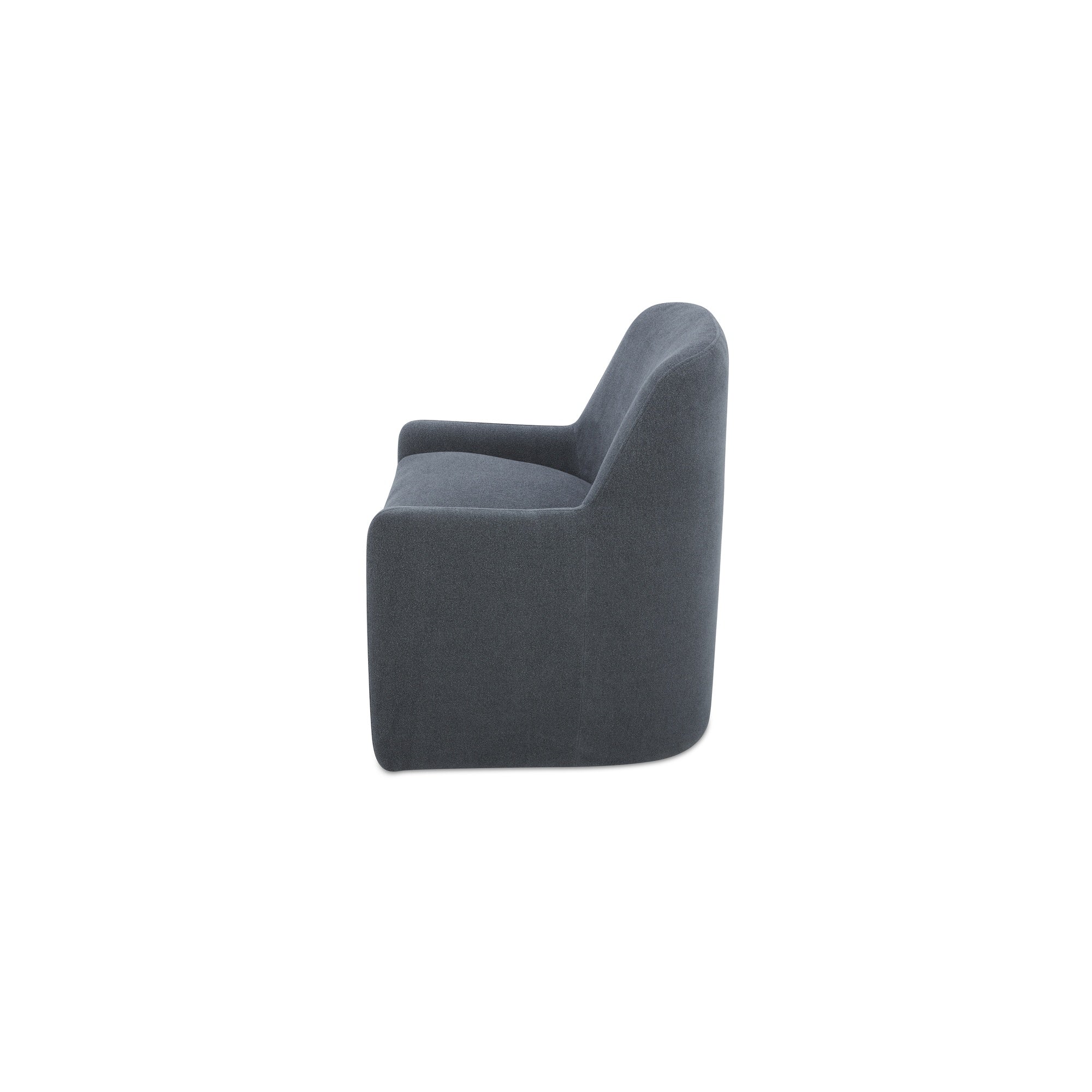 Moes Maisie Rolling Dining Chair Slate Blue KQ-1045-26-USA