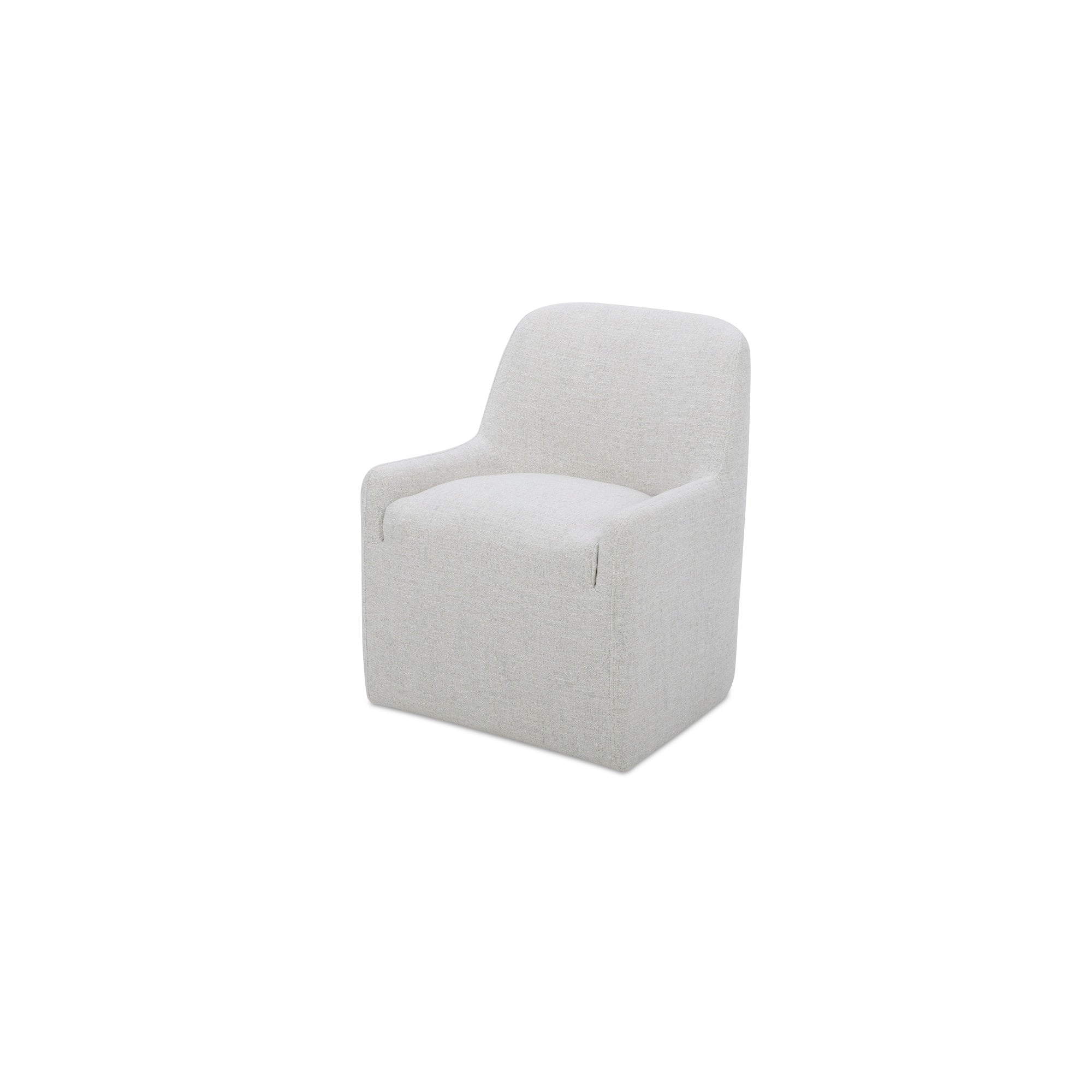 Moes Maisie Rolling Dining Chair Flecked Oat KQ-1045-34-USA