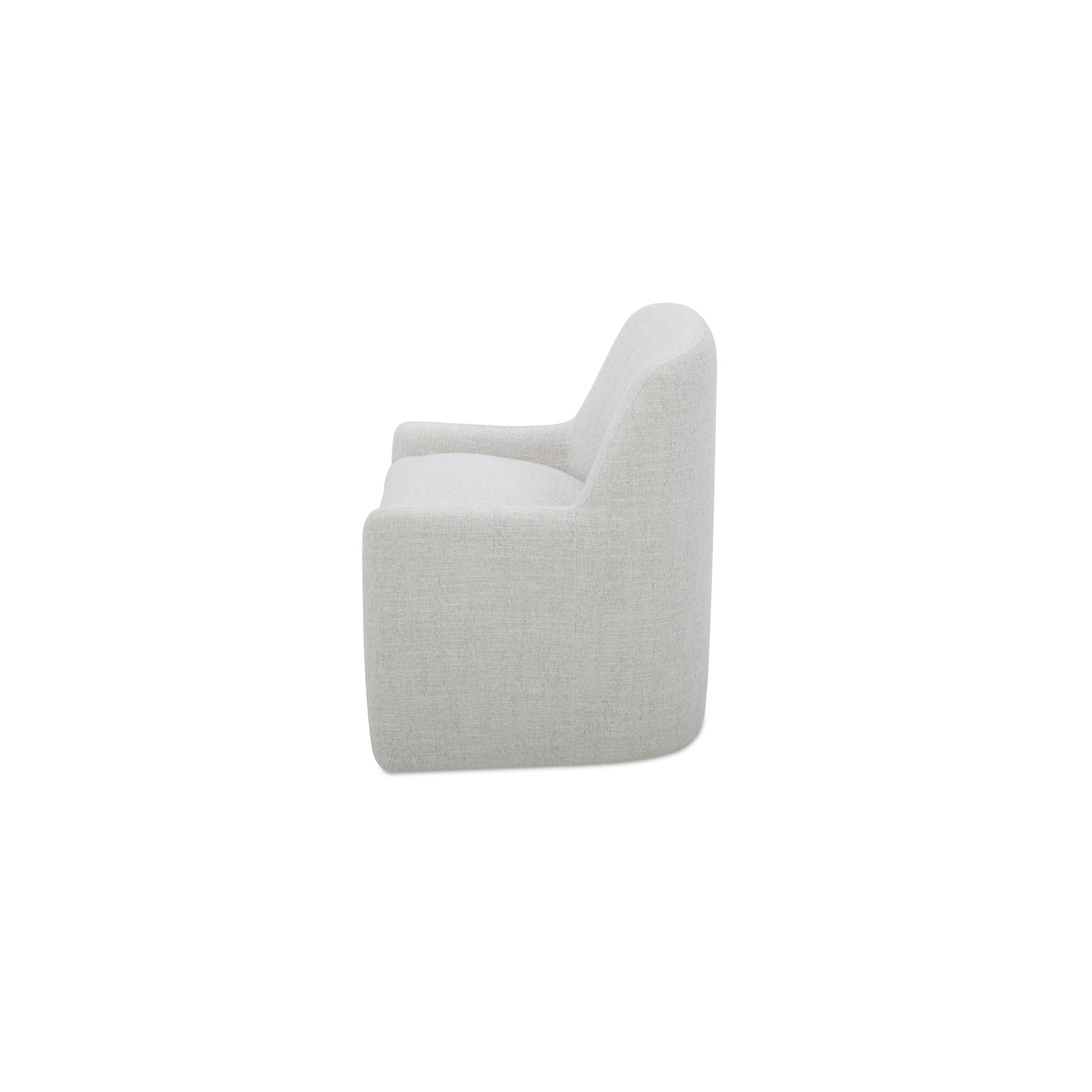 Moes Maisie Rolling Dining Chair Flecked Oat KQ-1045-34-USA