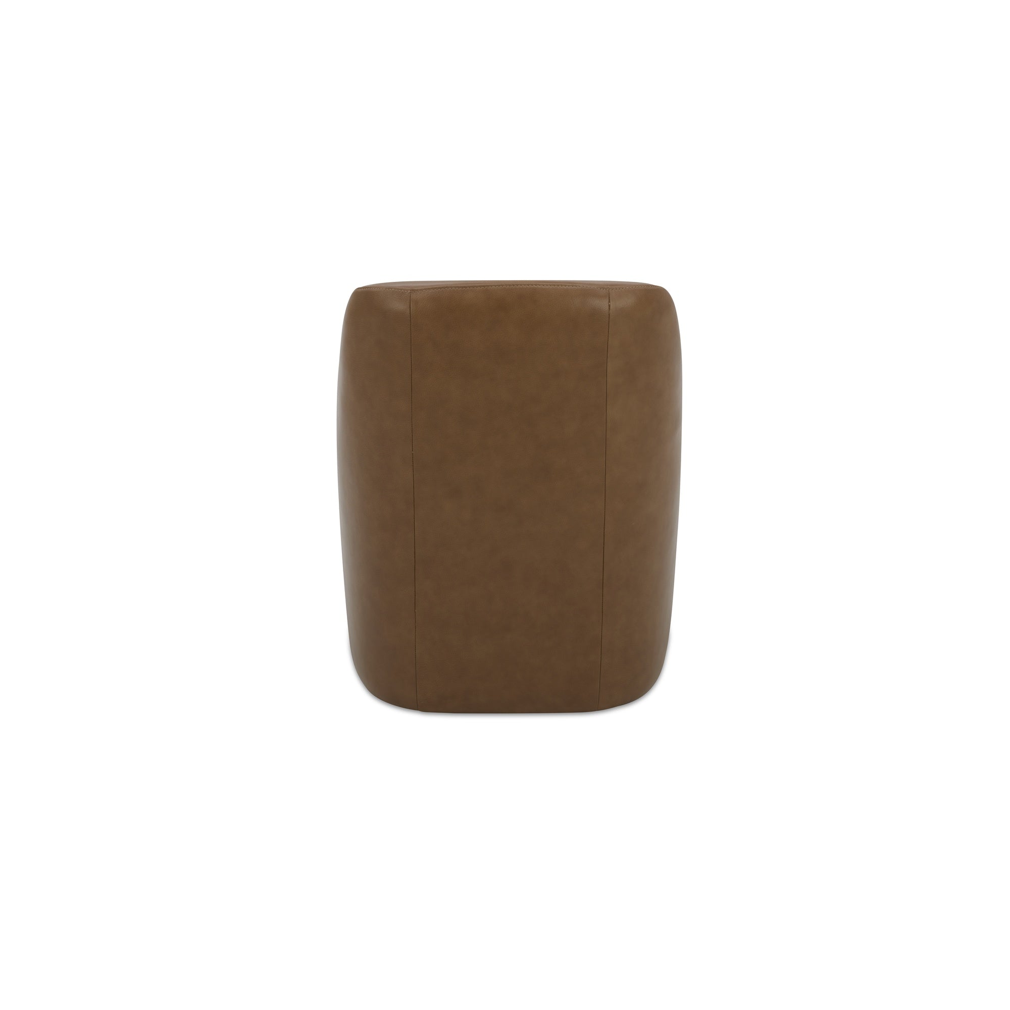 Moes Maisie Rolling Dining Chair Tan Leather KQ-1045-40-USA