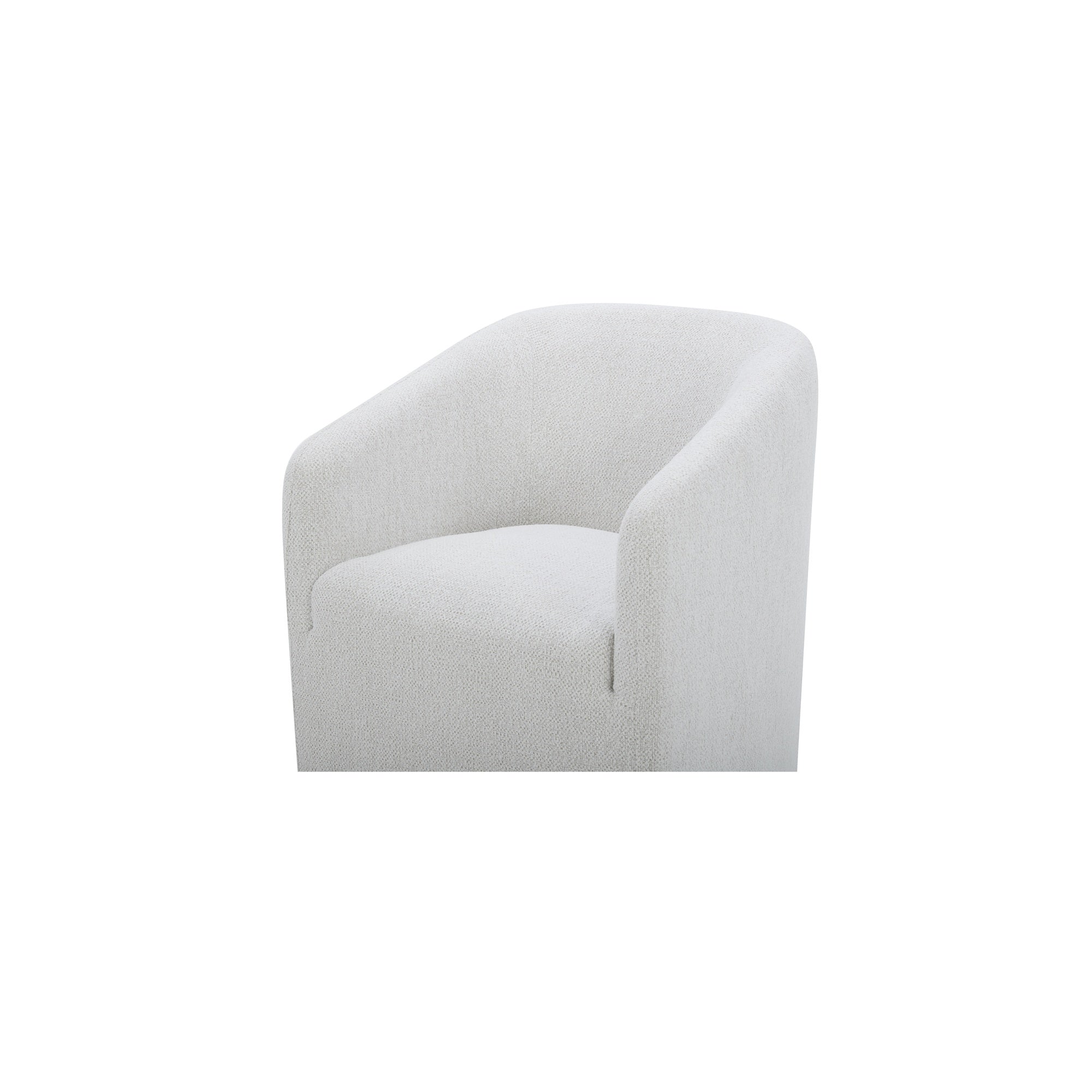 Moes Sandy Rolling Dining Chair Off White KQ-1046-05-USA