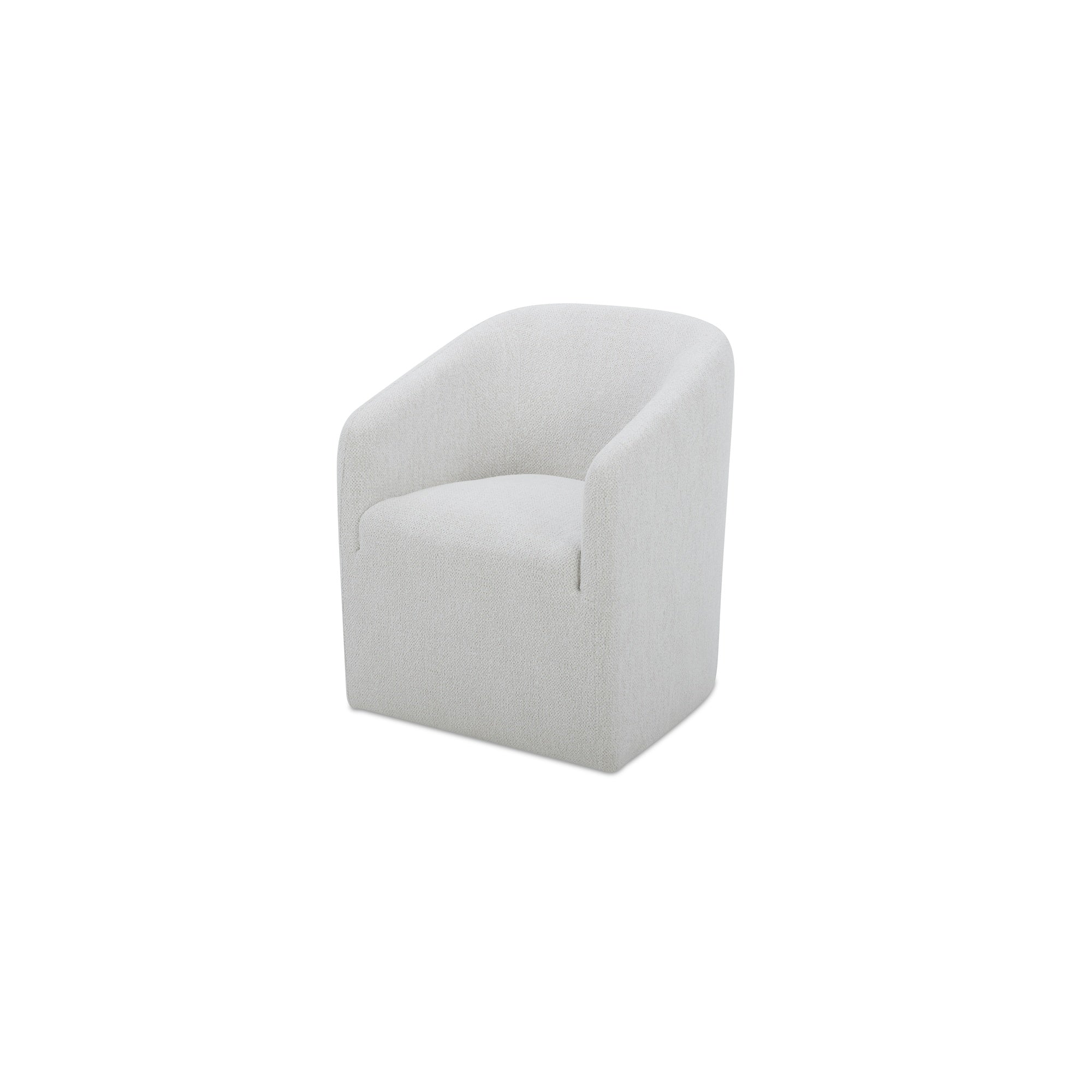 Moes Sandy Rolling Dining Chair Off White KQ-1046-05-USA