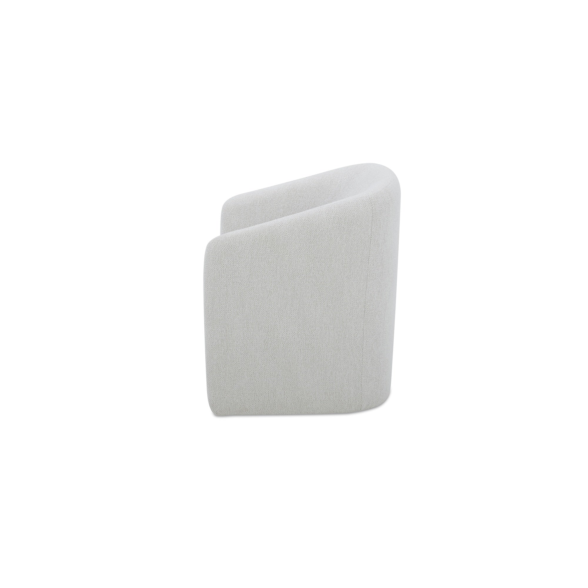 Moes Sandy Rolling Dining Chair Off White KQ-1046-05-USA